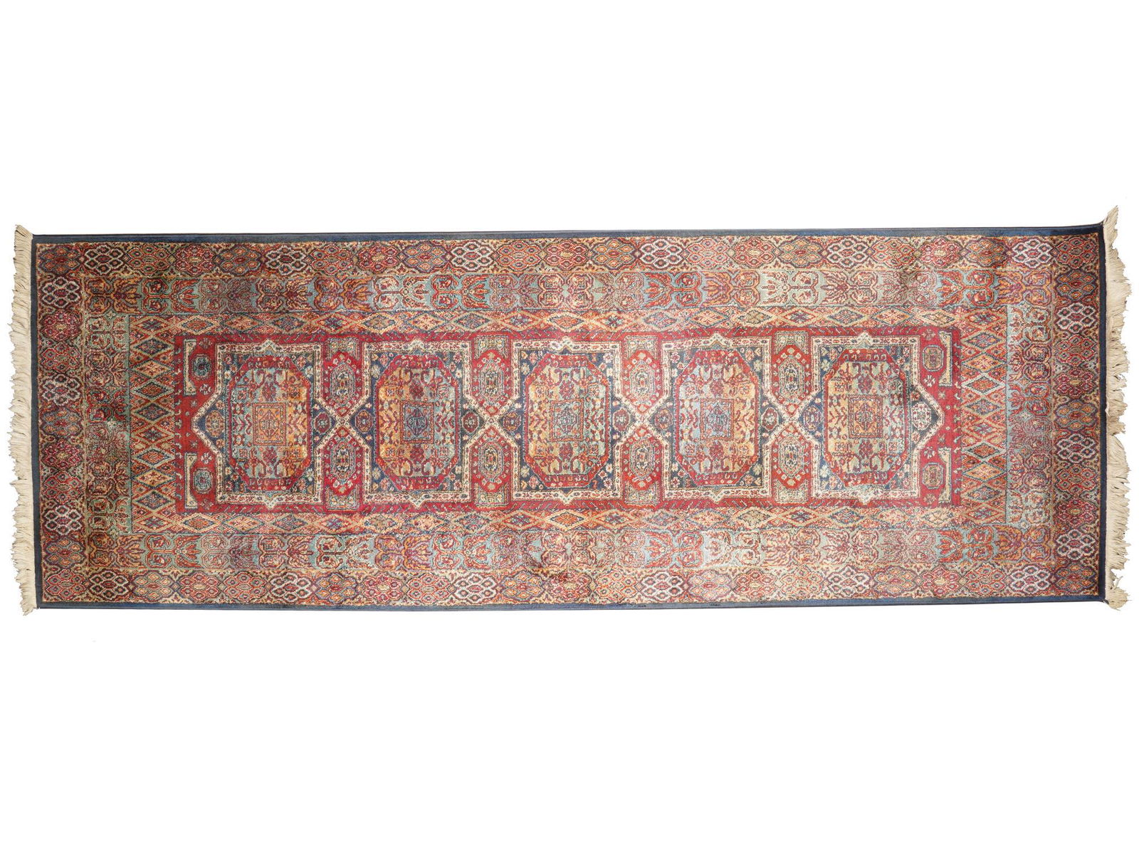 ORIENTAL RED CROSSWOVEN AREA RUG BY COURISTAN (1 of 6)