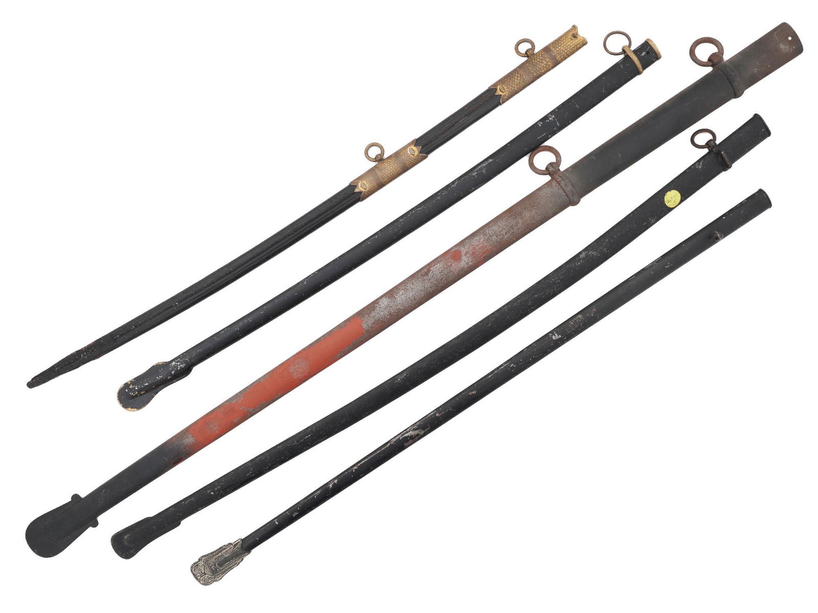LOT OF ANTIQUE LATE 19TH SABER SCABBARDS (1 of 5)