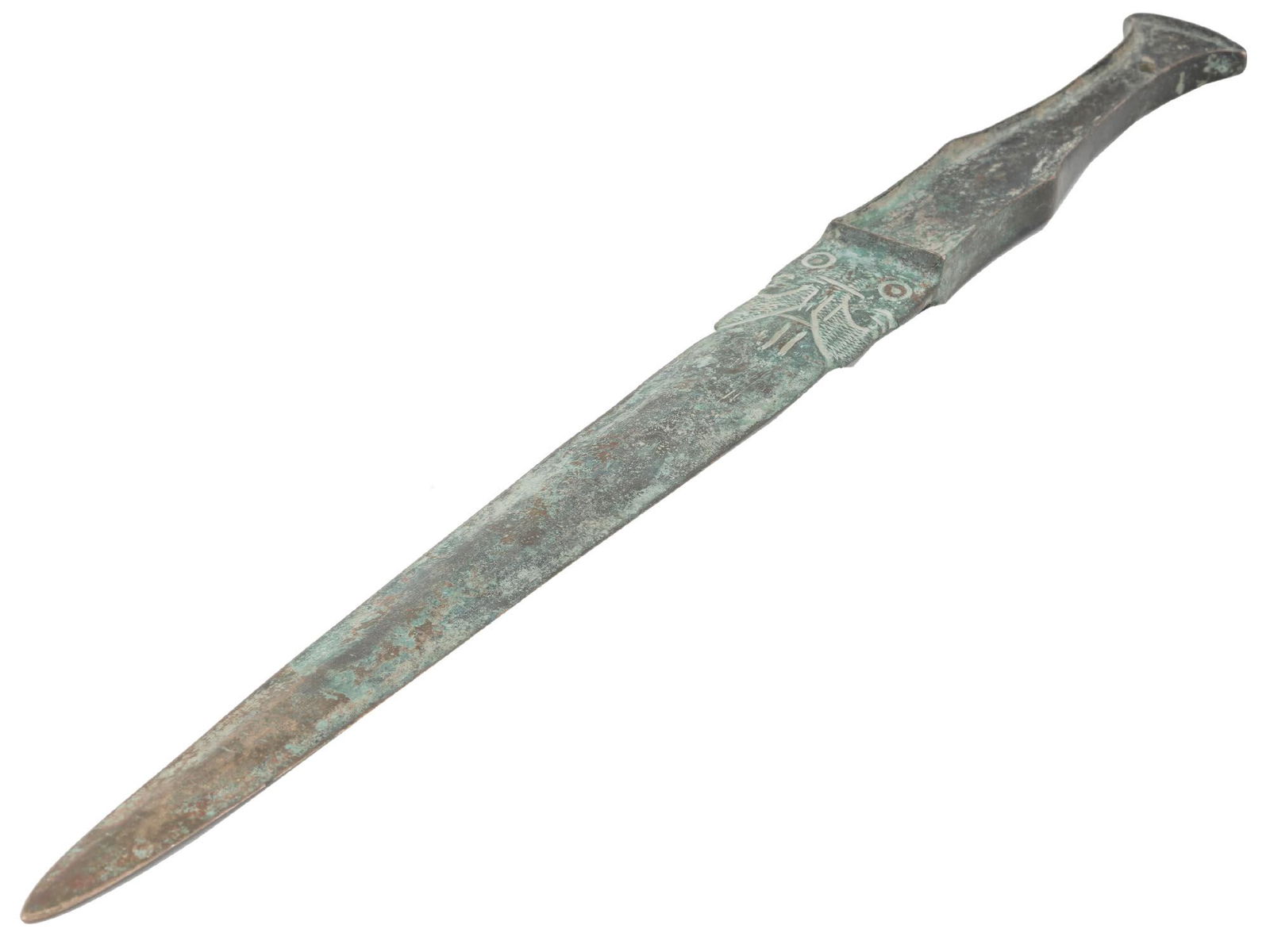 ANCIENT LURISTAN BRONZE SHORT SWORD CA 600 BC (1 of 5)