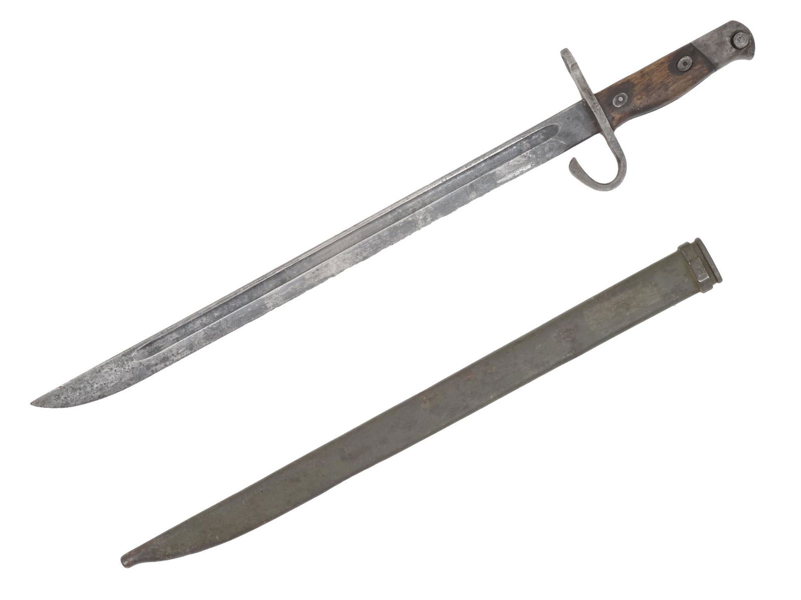 WWII JAPANESE PATTERN 1897 BAYONET WITH SCABBARD (1 of 7)