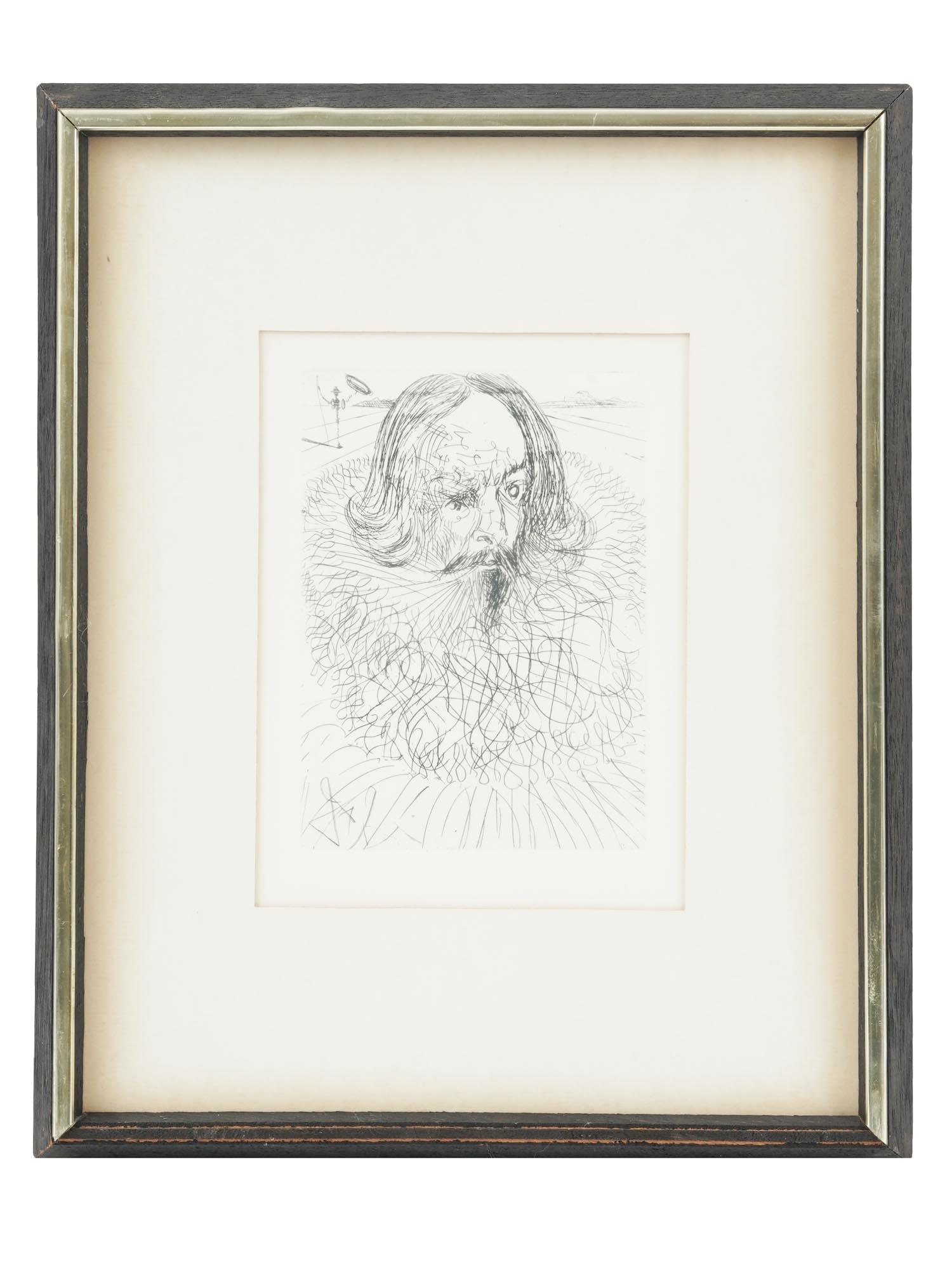 AUTHENTICATE ETCHING CERVANTES BY SALVADOR DALI (1 of 5)