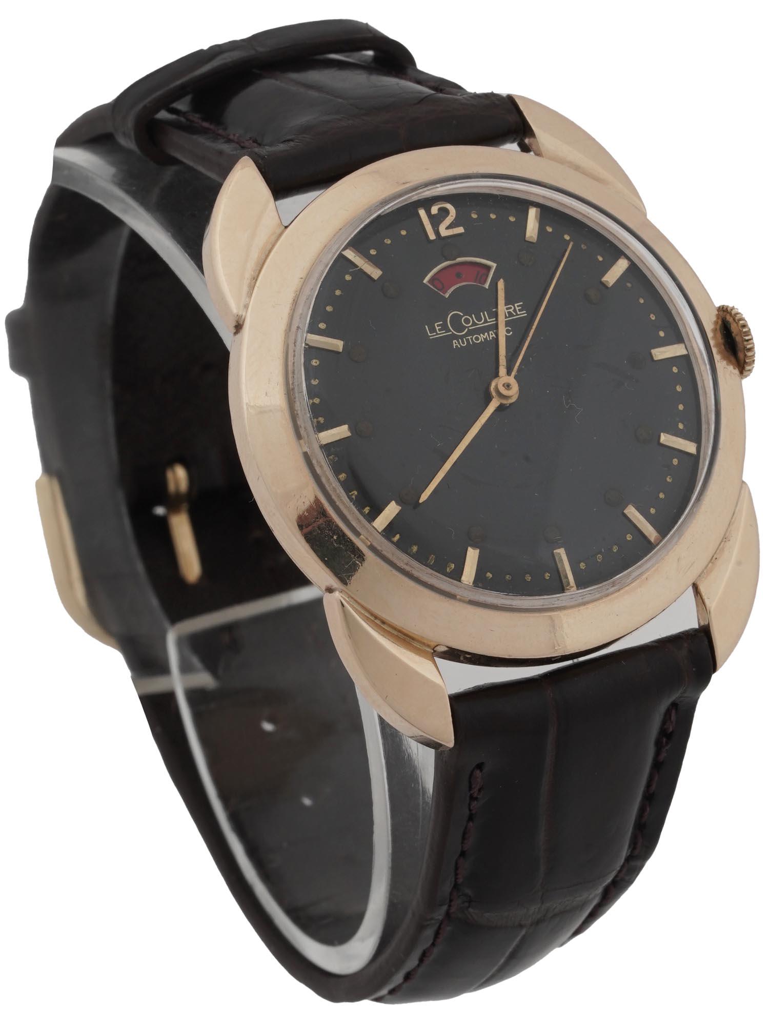 1950S 14K GOLD LECOULTRE POWER RESERVE WATCH (1 of 7)