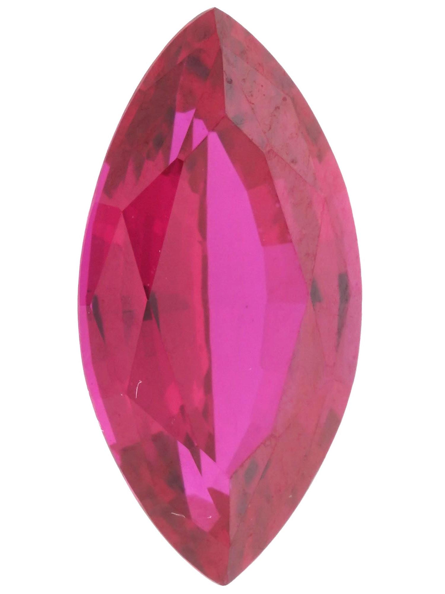 2 CARAT MARQUISE CUT BURMA RUBY GEMSTONE (1 of 5)