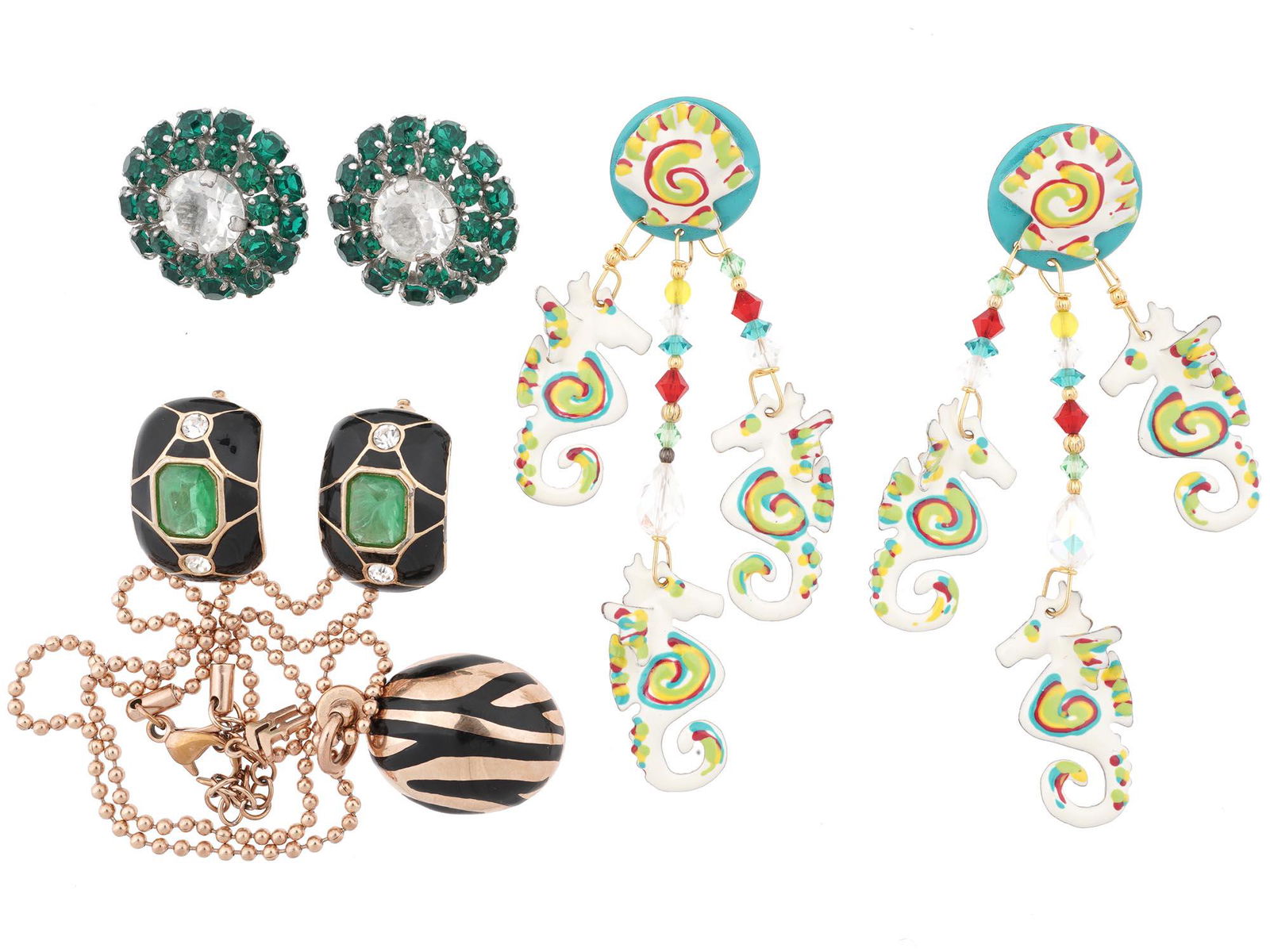 VINTAGE EARRINGS AND FOLLI FOLLIE NECKLACE (1 of 11)