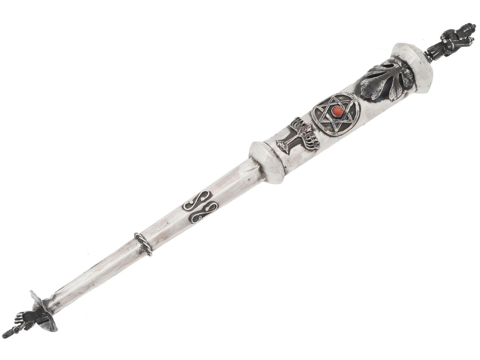 RUSSIAN JUDAICA STERLING SILVER TORAH POINTER (1 of 6)