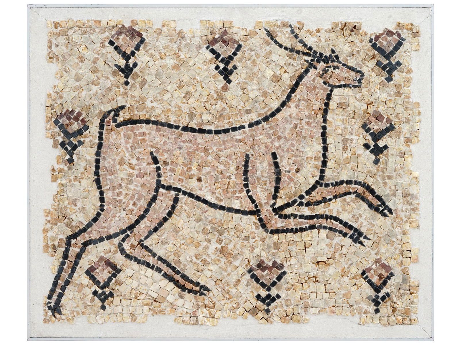 ANCIENT EAST ROMAN BYZANTINE EMPIRE DEER MOSAIC (1 of 6)