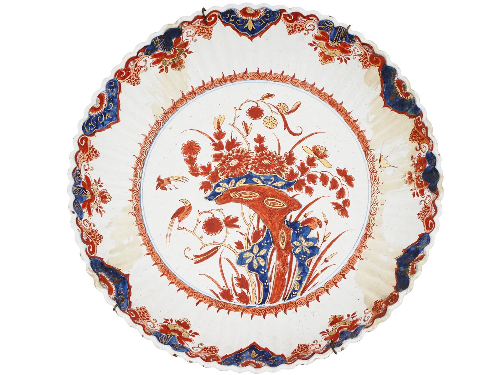 EARLY 18TH CENTURY KAKIEMON YOSHIKI DELFT PLATE (1 of 6)
