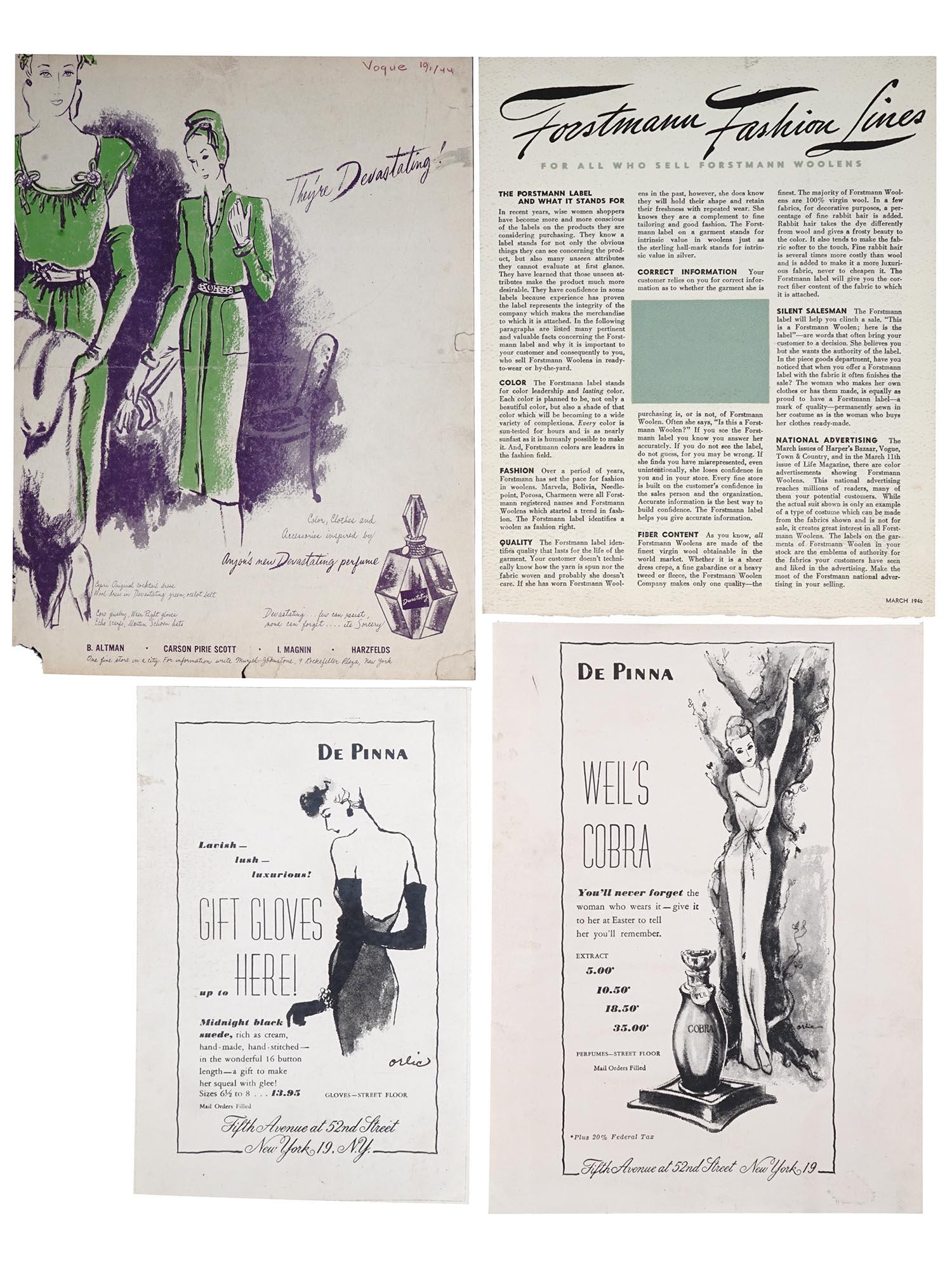 MID CENTURY AMERICAN PRINTS ATTR TO LJUBICA ORLIC (1 of 6)