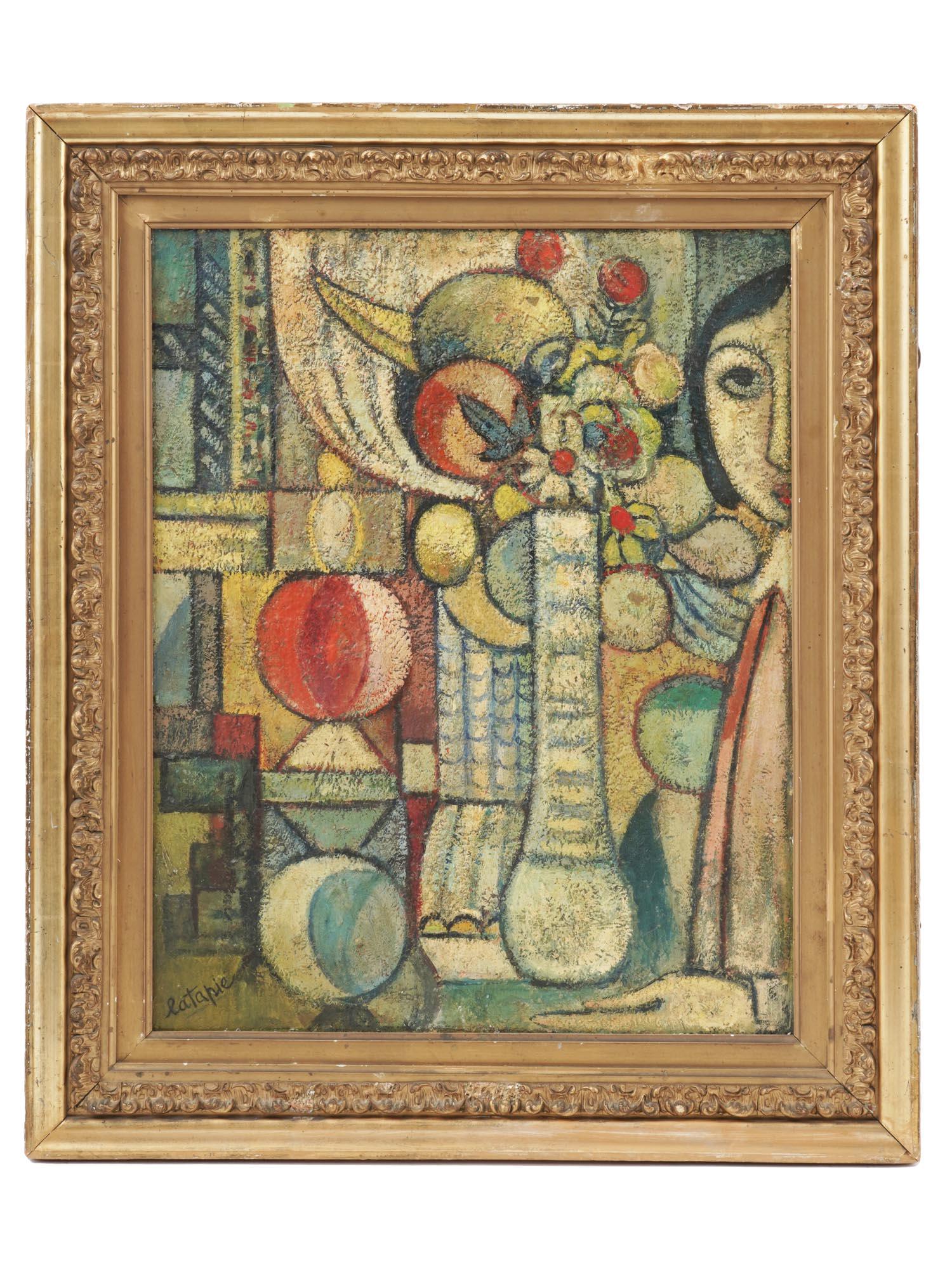 CUBIST STILL LIFE OIL PAINTING BY LOUIS LATAPIE (1 of 6)