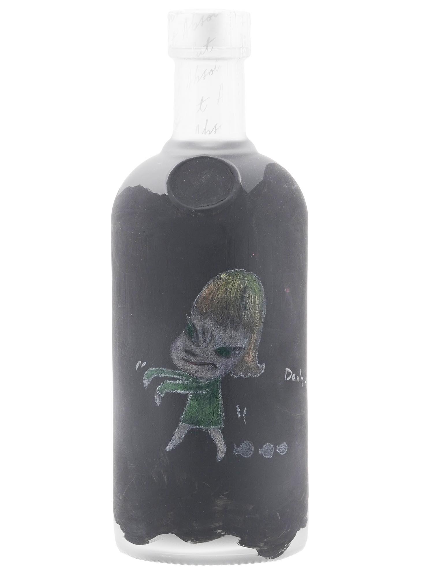 JAPANESE ART PAINTING ON BOTTLE BY YOSHIMOTO NARA (1 of 6)