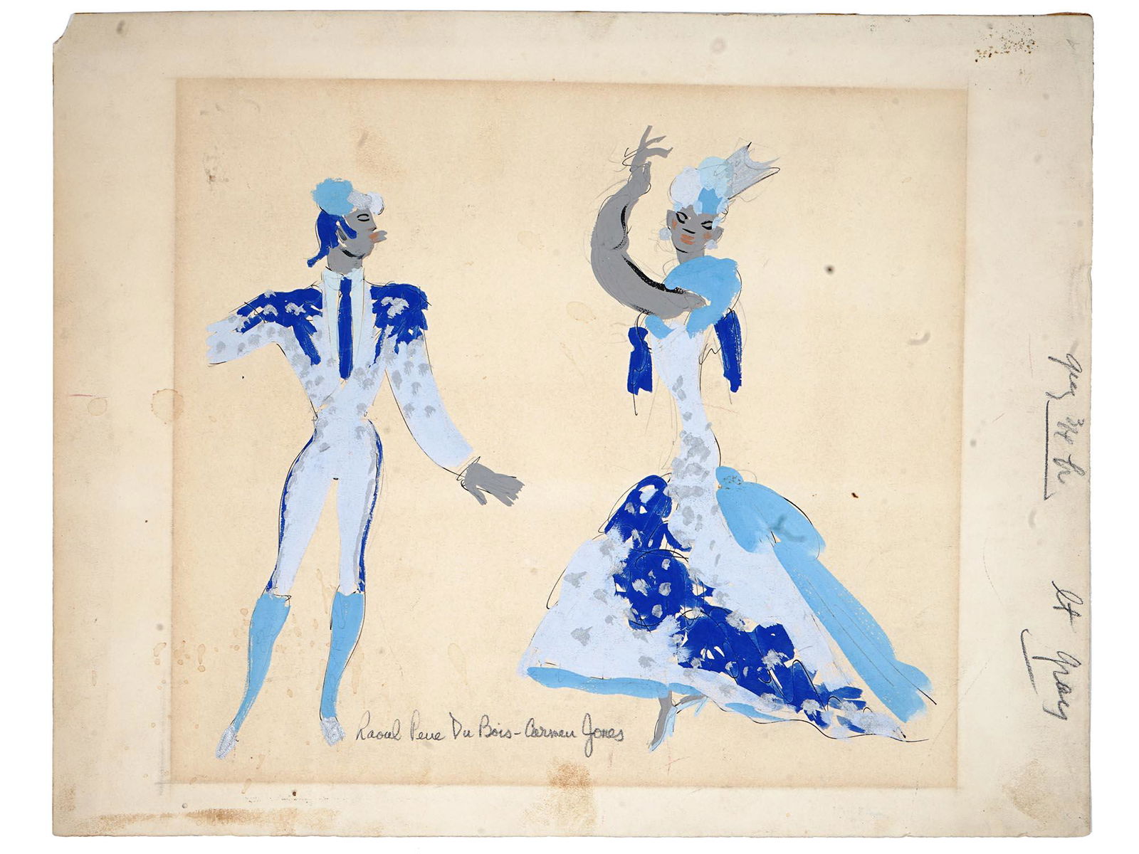 PENE DU BOIS 1943 CARMEN JONES COSTUME PAINTING (1 of 10)