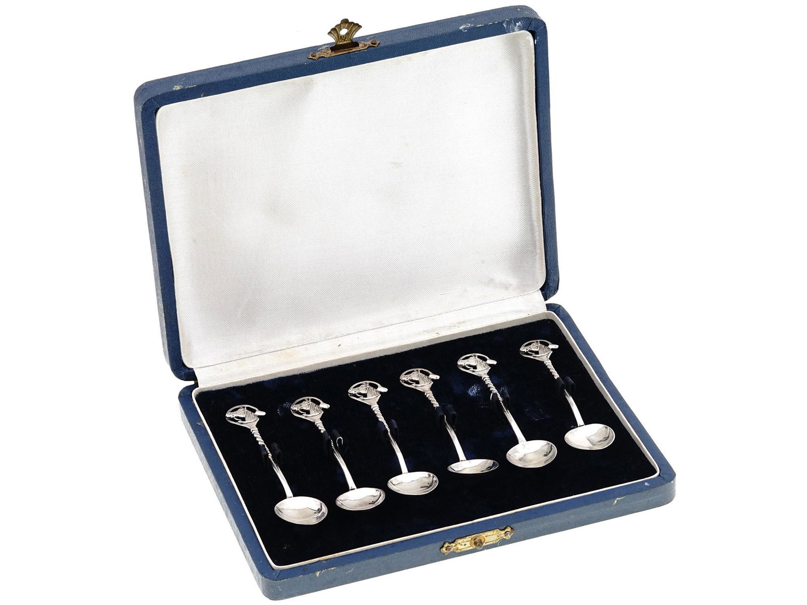 MIDCENT ARGENTINEAN STERLING SILVER TEASPOONS IOB (1 of 5)