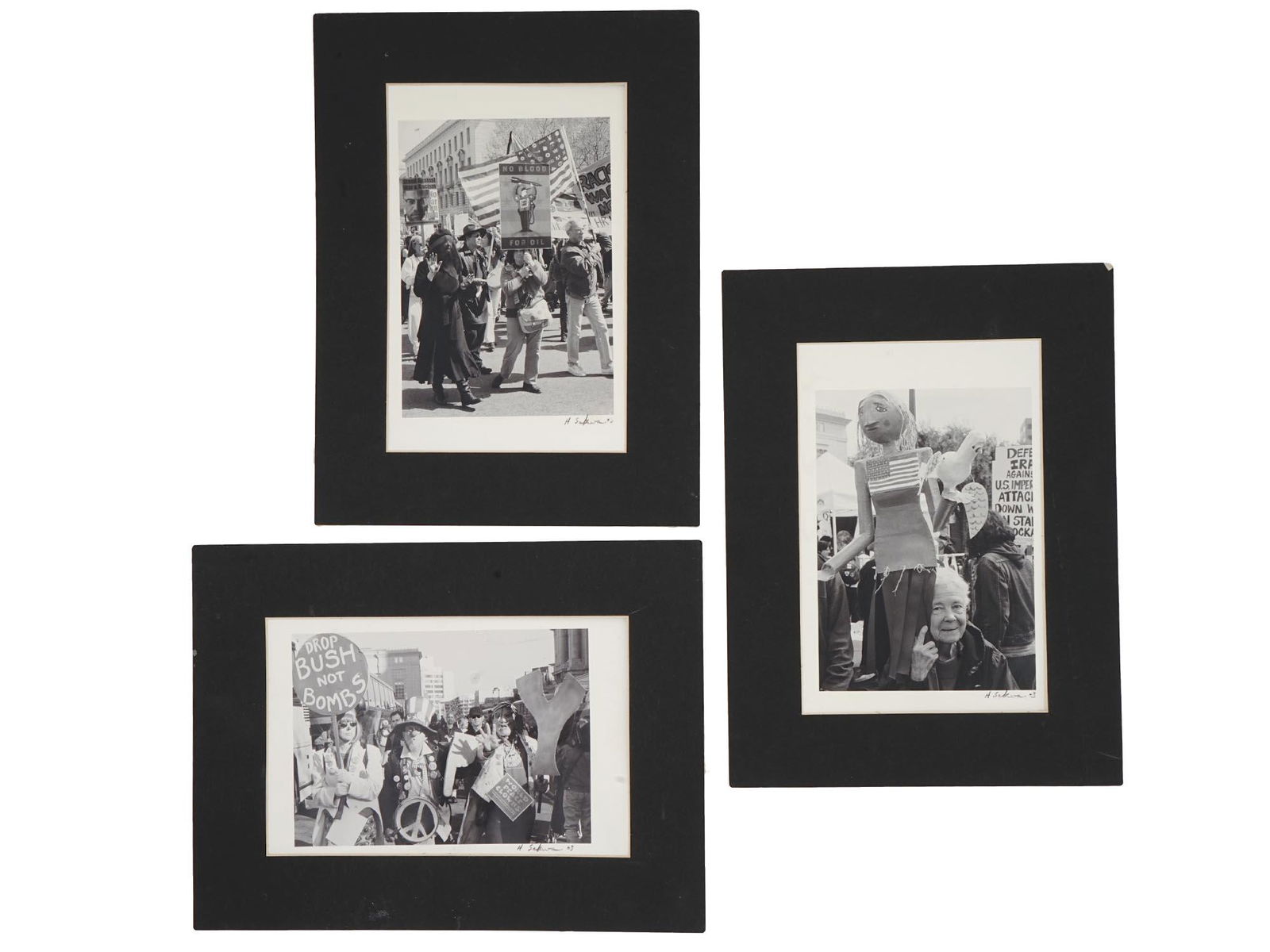 2003 AMERICAN IRAQ WAR PROTEST PHOTO SET (1 of 6)