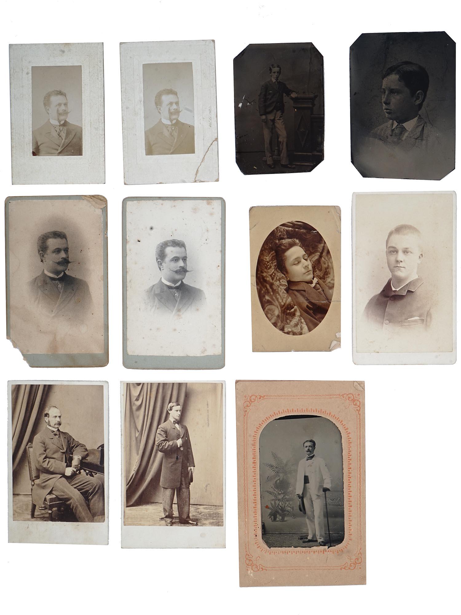 ANTIQUE 19TH C CABINET PHOTOGRAPHS MALE PORTRAITS (1 of 7)