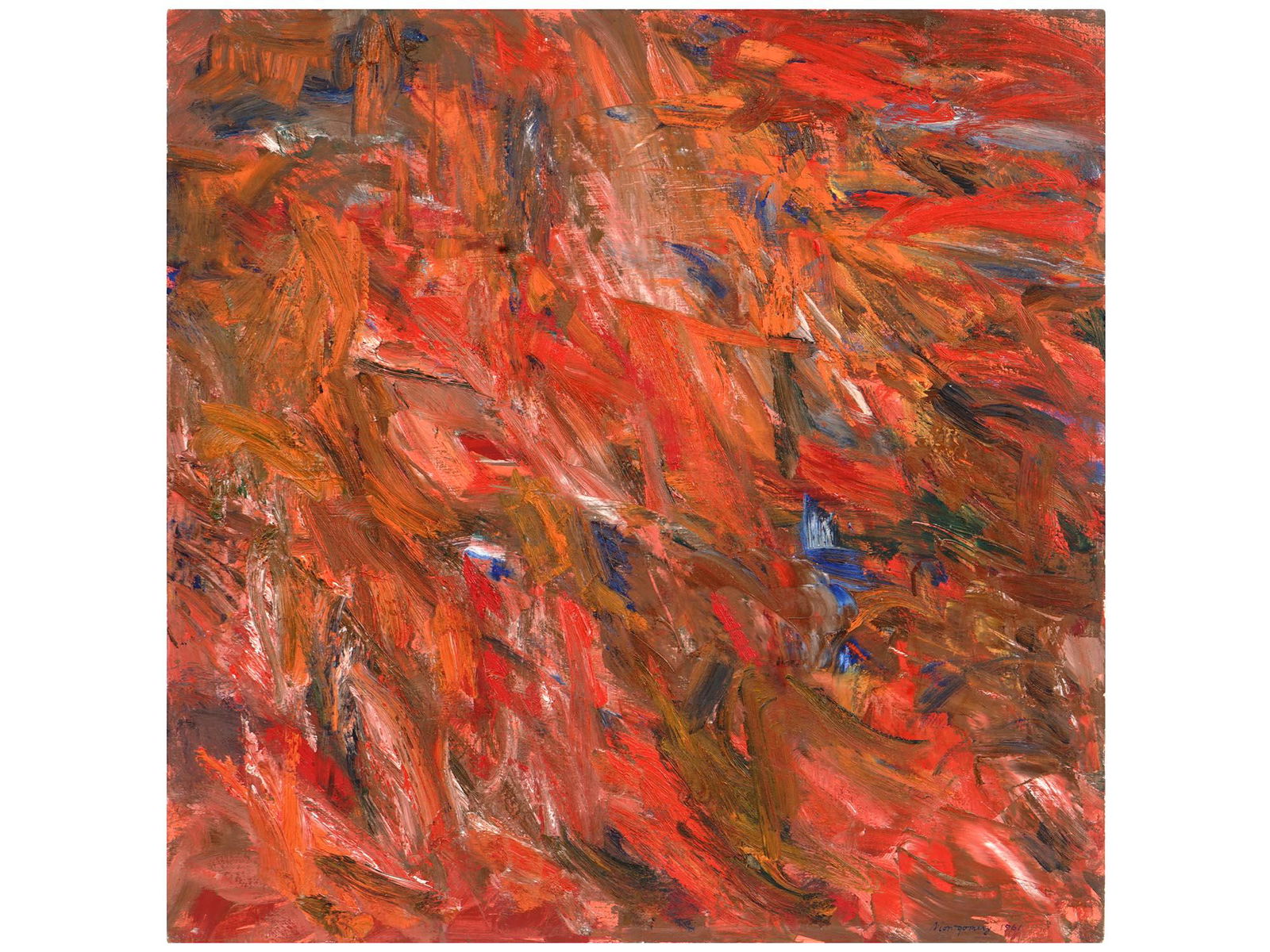 MID CEN ABSTRACT OIL PAINTING BY FRANK MONTGOMERY (1 of 7)