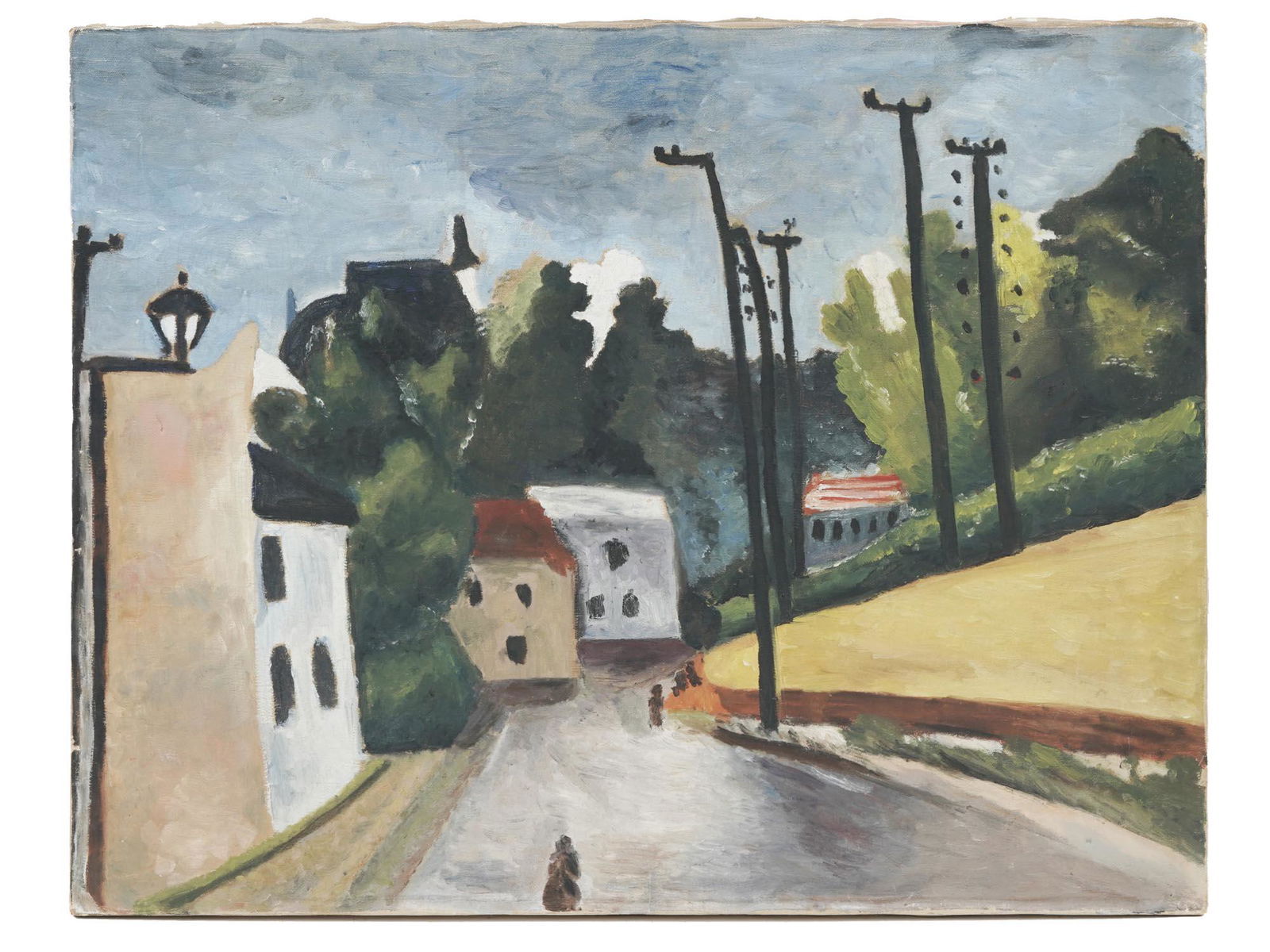 RUSSIAN LANDSCAPE OIL PAINTING BY OSCAR RABIN (1 of 5)