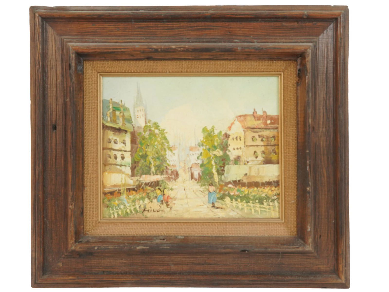 IMPRESSIONIST STYLE OIL PAINTING SIGNED BY HILL (1 of 7)