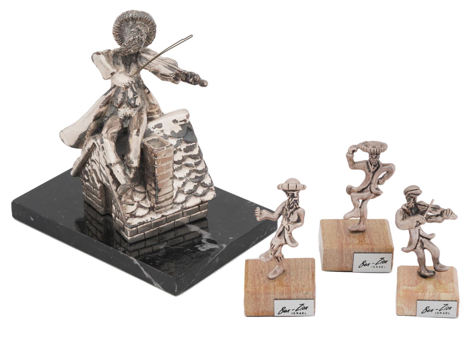 JUDAICA BEN ZION STERLING SILVER MUSICIAN FIGURES (1 of 12)