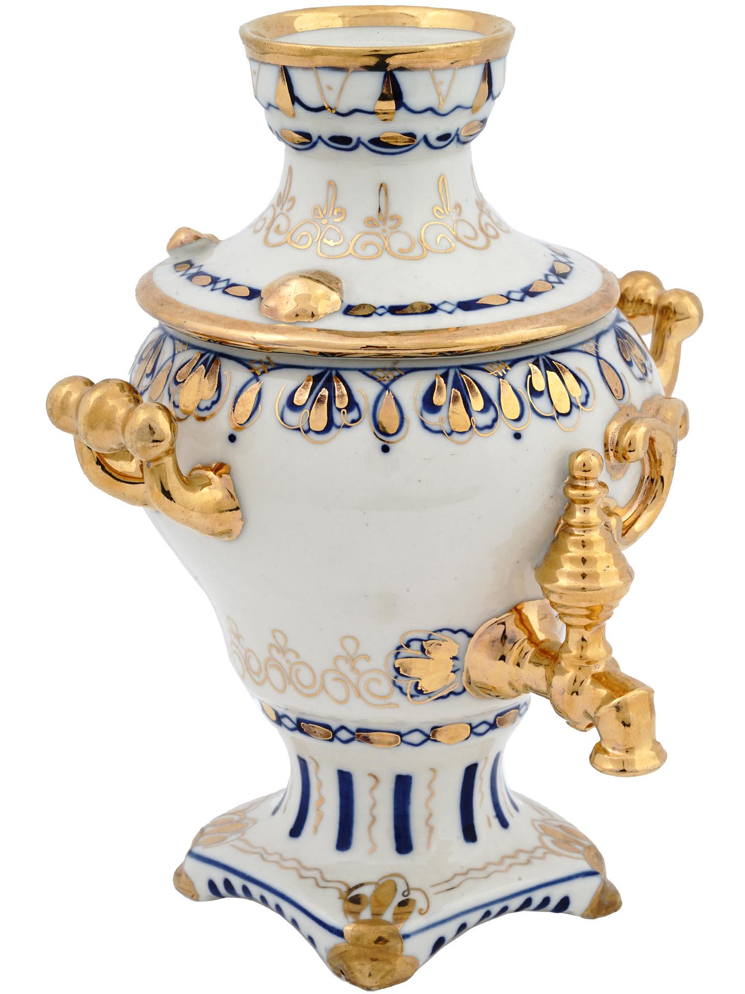 VINTAGE RUSSIAN SOVIET GZHEL PORCELAIN SOMAVAR (1 of 10)