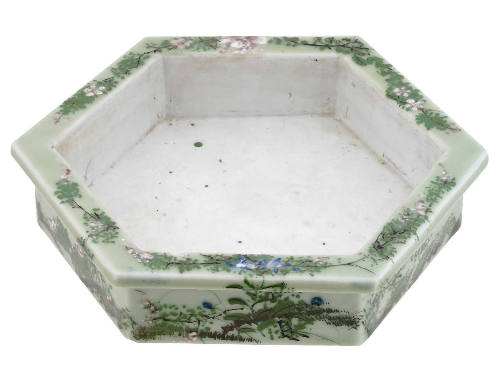 ANTIQUE CHINESE PORCELAIN FOOTED BONSAI PLANTER (1 of 5)