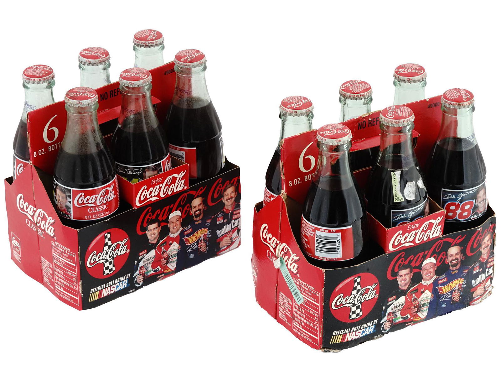 UNOPENED NASCAR COMMEMORATIVE COCA COLA SIX PACKS (1 of 9)