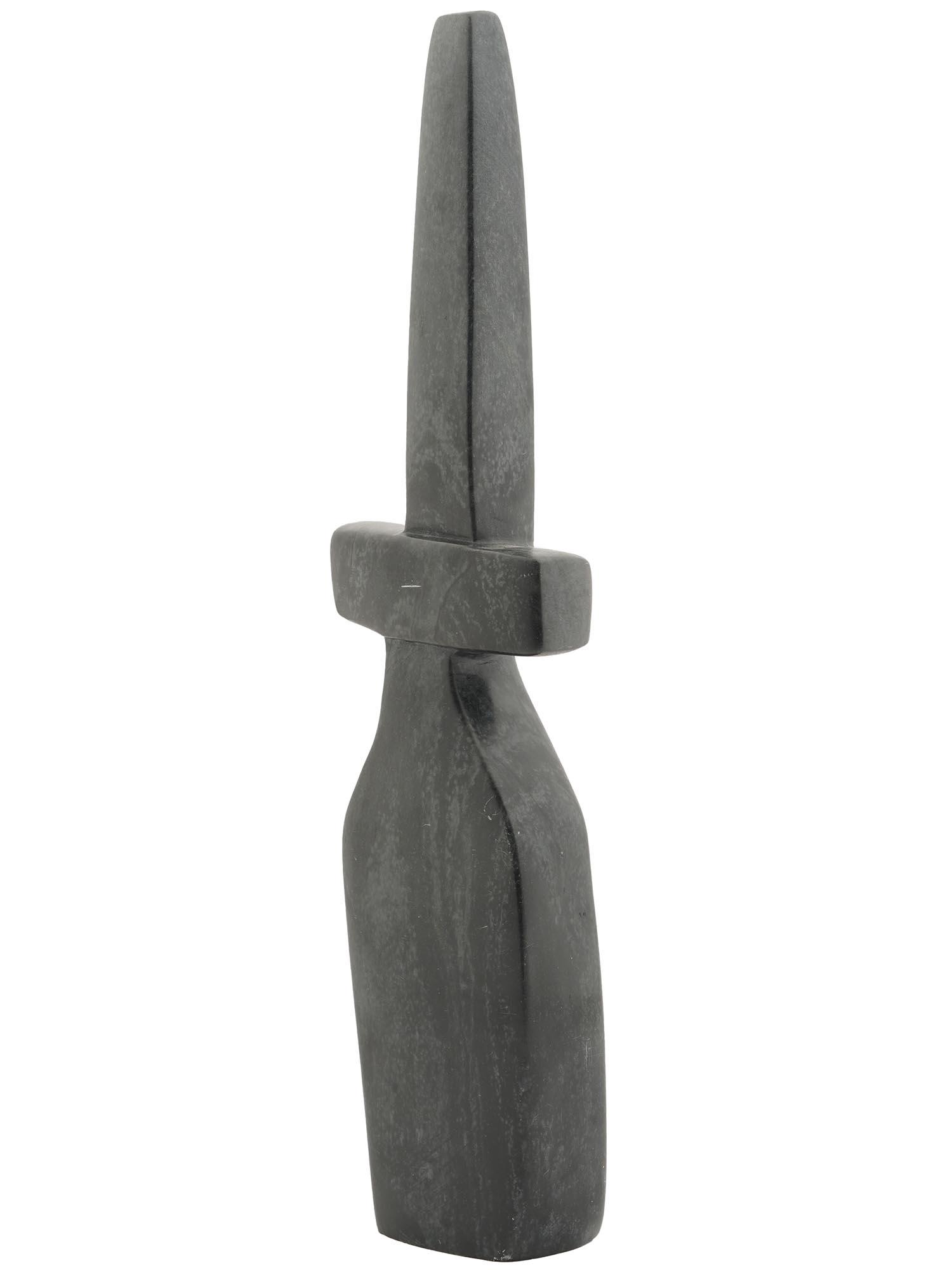 ANTIQUE PRIMITIVE AFRICAN BASALT ARTIFACT (1 of 6)