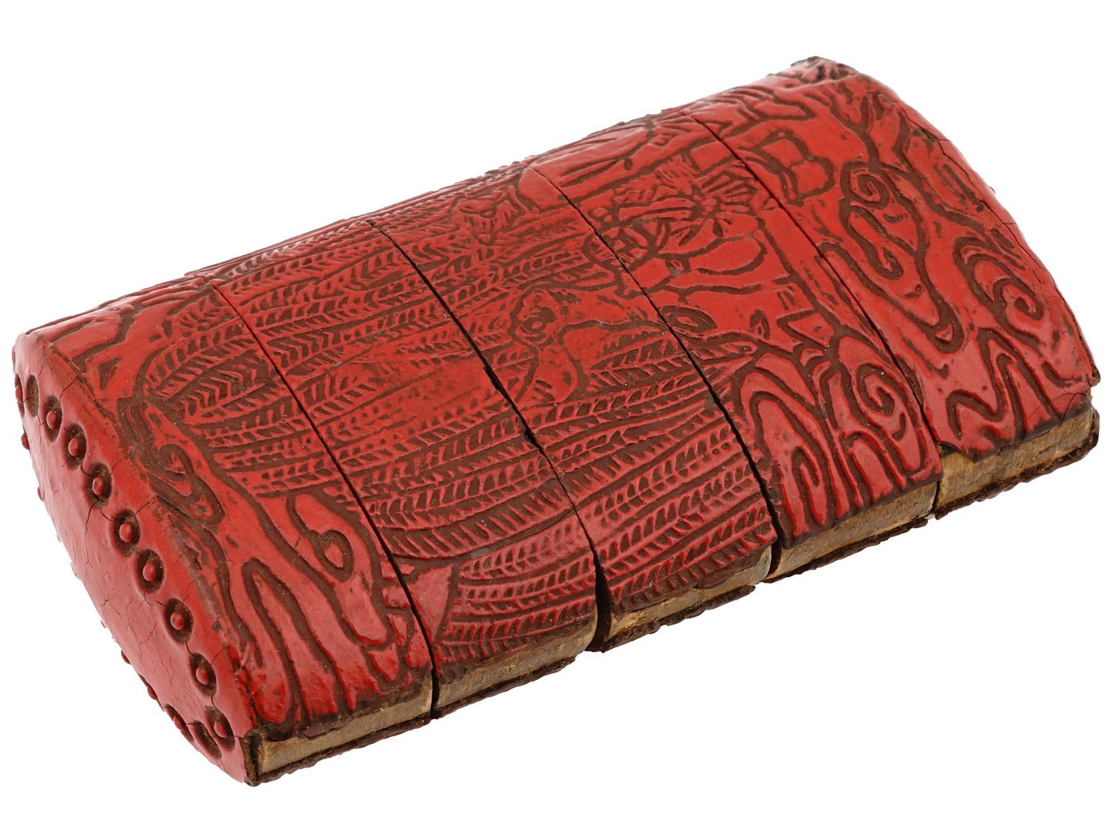 ANTIQUE CHINESE QING RED CINNABAR LACQUER CASE (1 of 7)