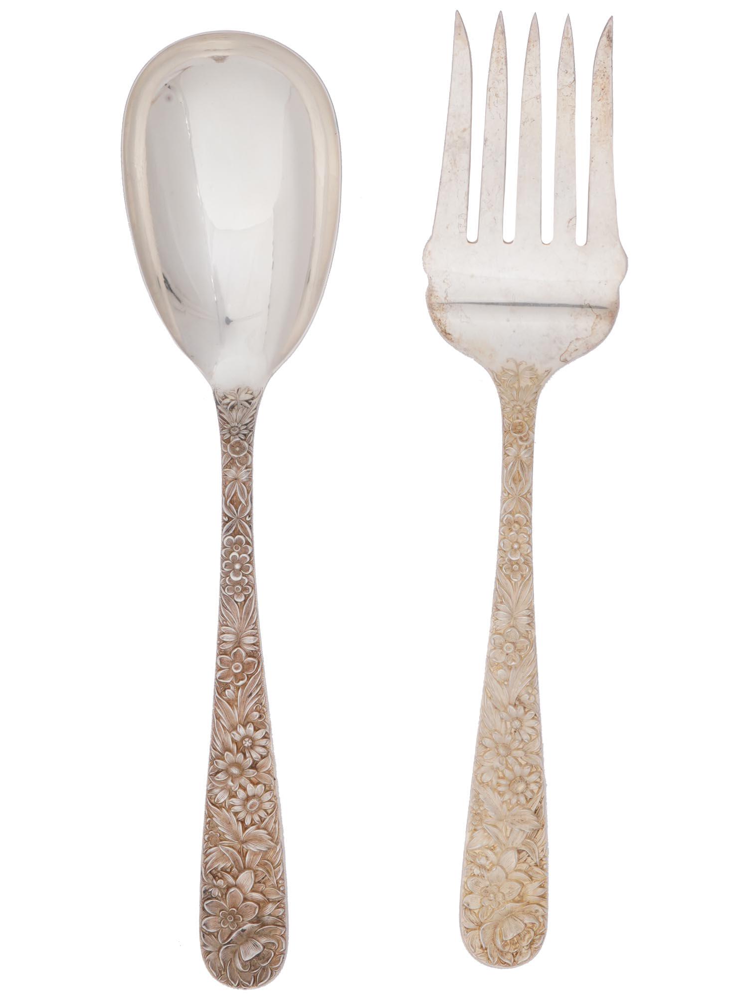 ANTIQUE AMERICAN SILVER SERVING TABLEWARE BY KRIK (1 of 6)