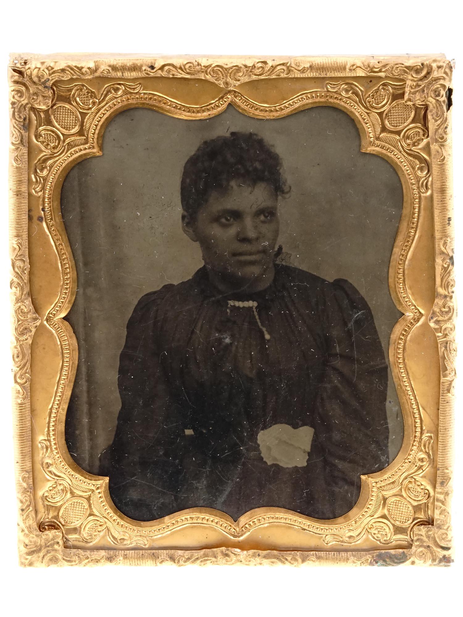 VERY RARE ANTIQUE 1860S AFRICAN AMERICAN WOMAN (1 of 3)