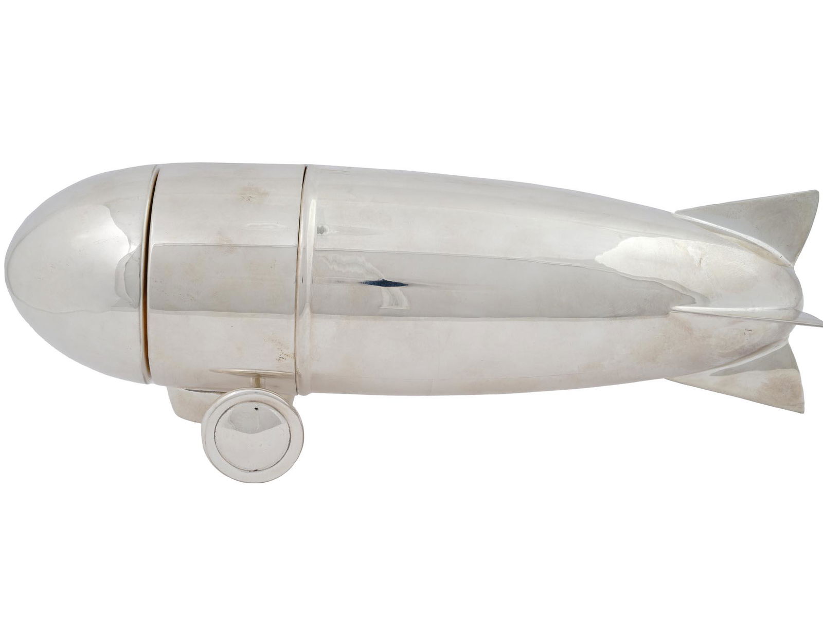 MID CEN ART DECO BULLET ZEPPELIN COCKTAIL SHAKER (1 of 6)