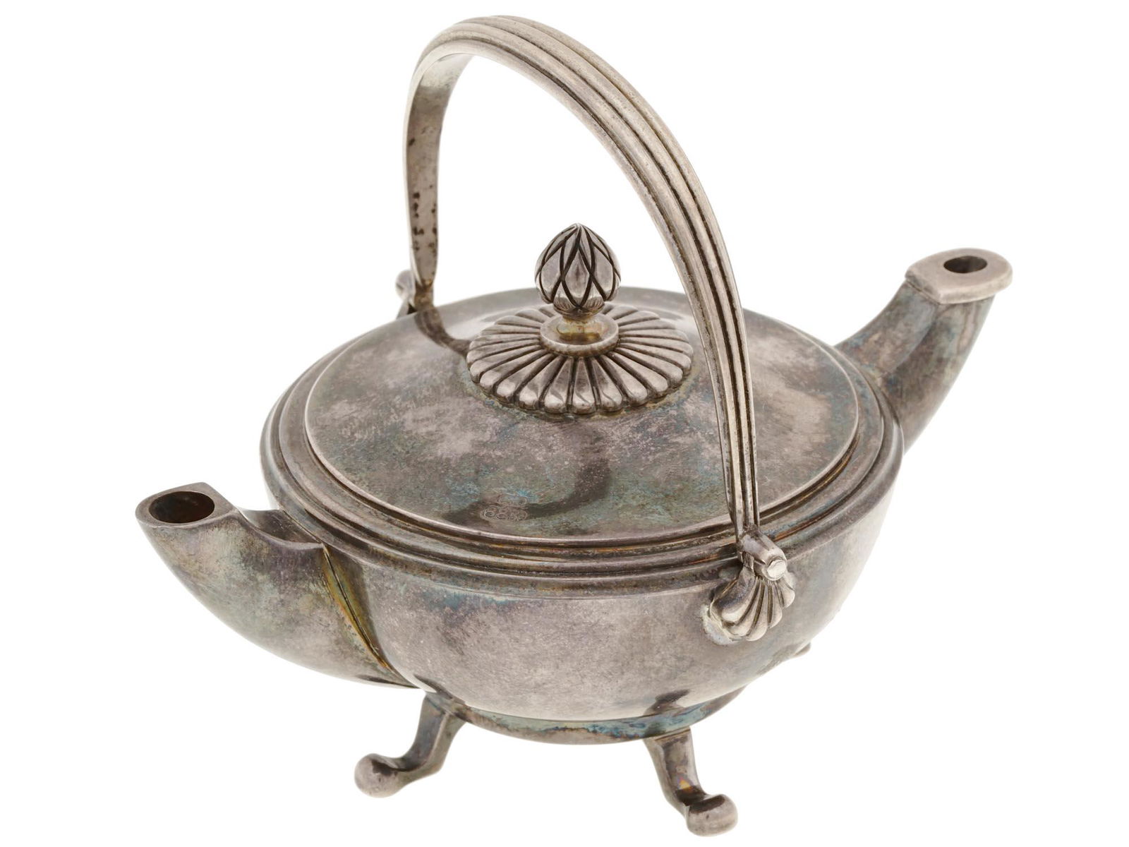 ANTIQUE RUSSIAN FABERGE SILVER SMOKERS COMPANION (1 of 8)