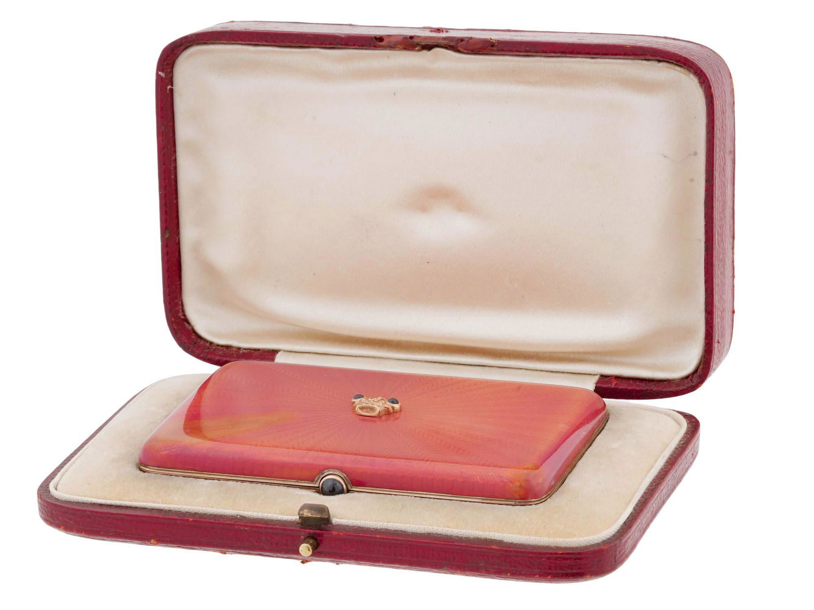 ANTIQUE RUSSIAN GILT SILVER ENAMEL CIGARETTE CASE (1 of 11)