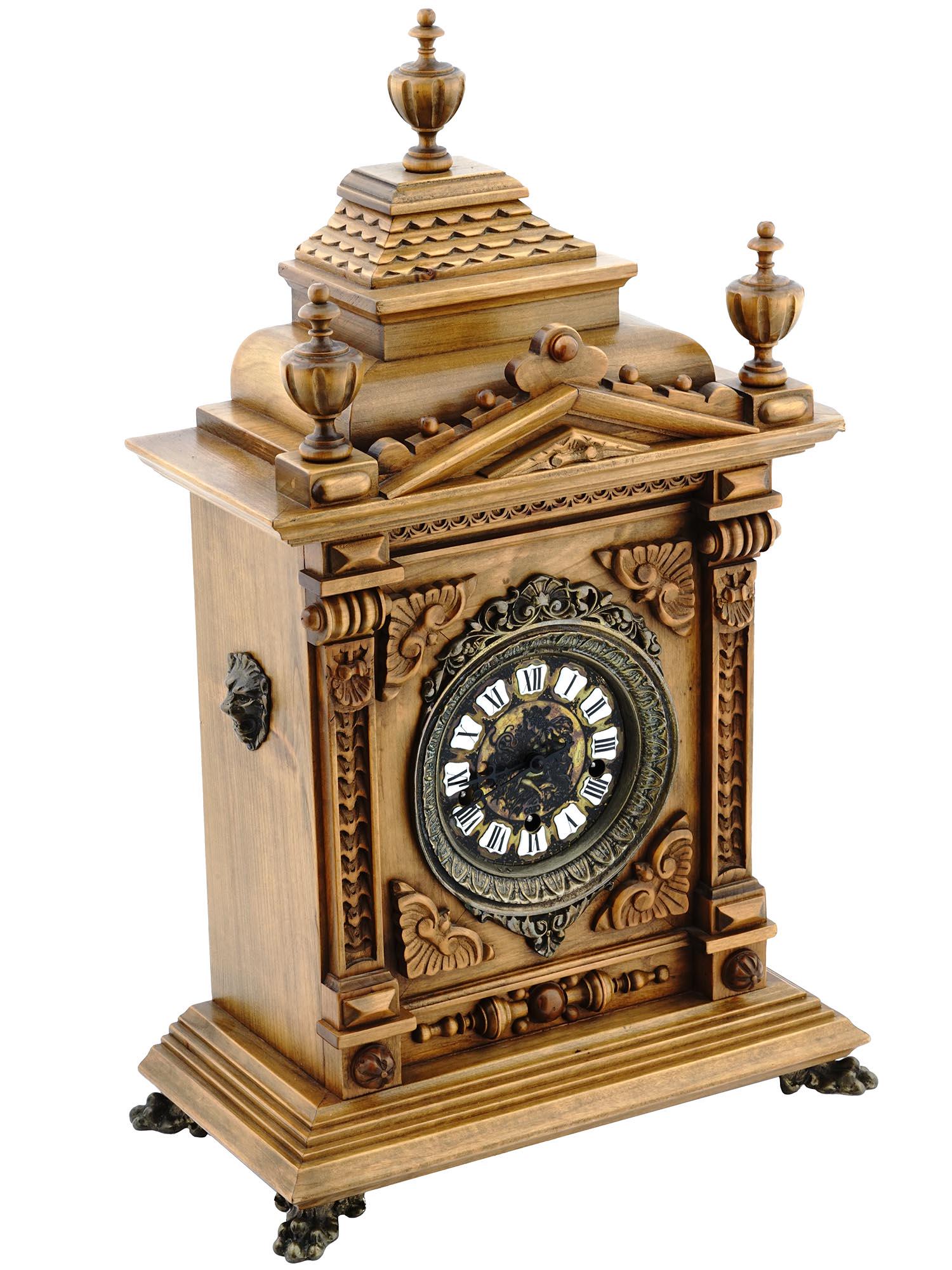 GAZO FAMILY MISSION BAY ALDER WOOD MANTEL CLOCK (1 of 12)