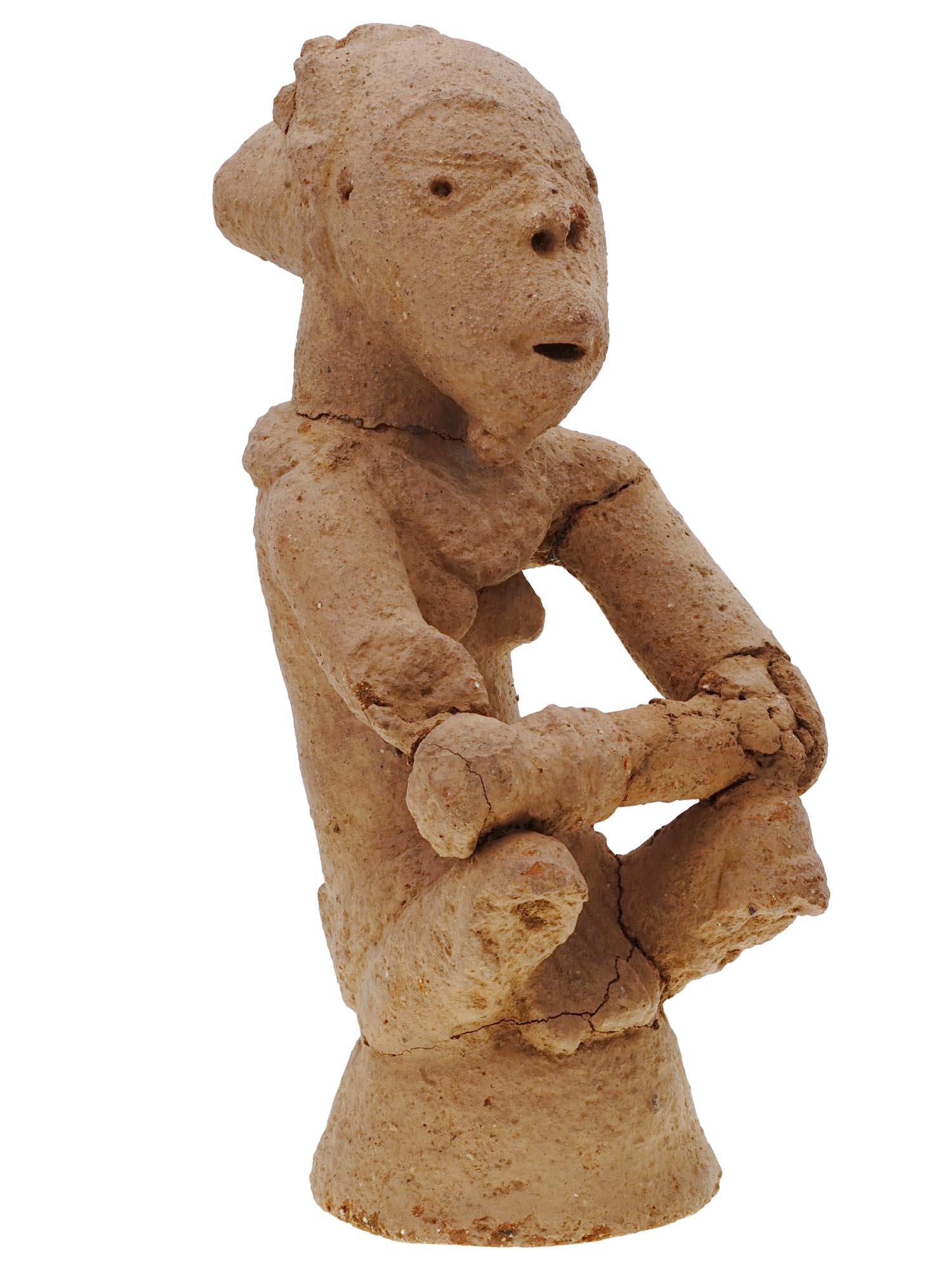 ANCIENT NOK FEMALE TERRACOTTA FIGURE CIRCA 2ND C. (1 of 10)