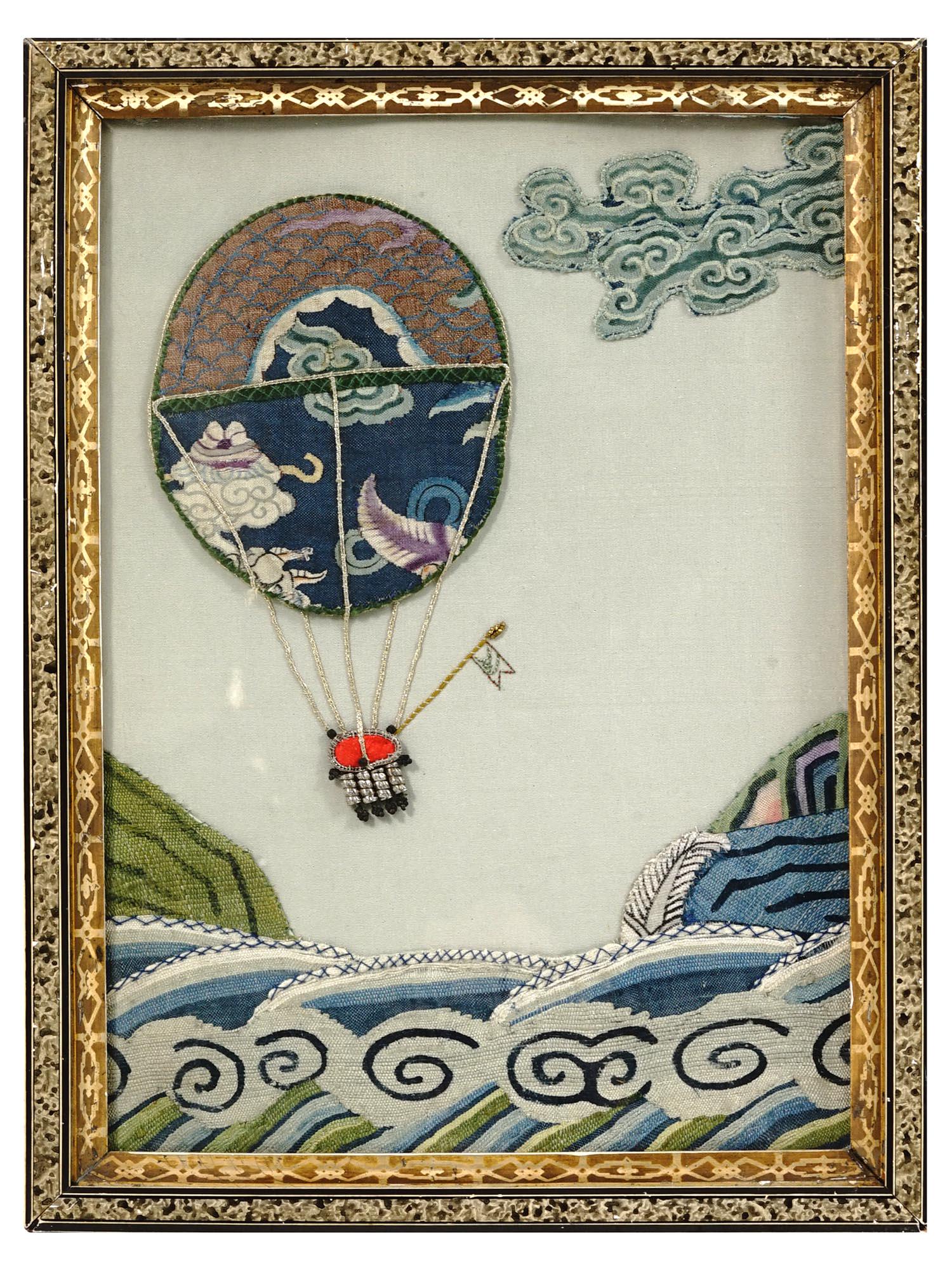 MIXED MEDIA EMBROIDERED PAINTING BY DORIS WOLFERS (1 of 6)