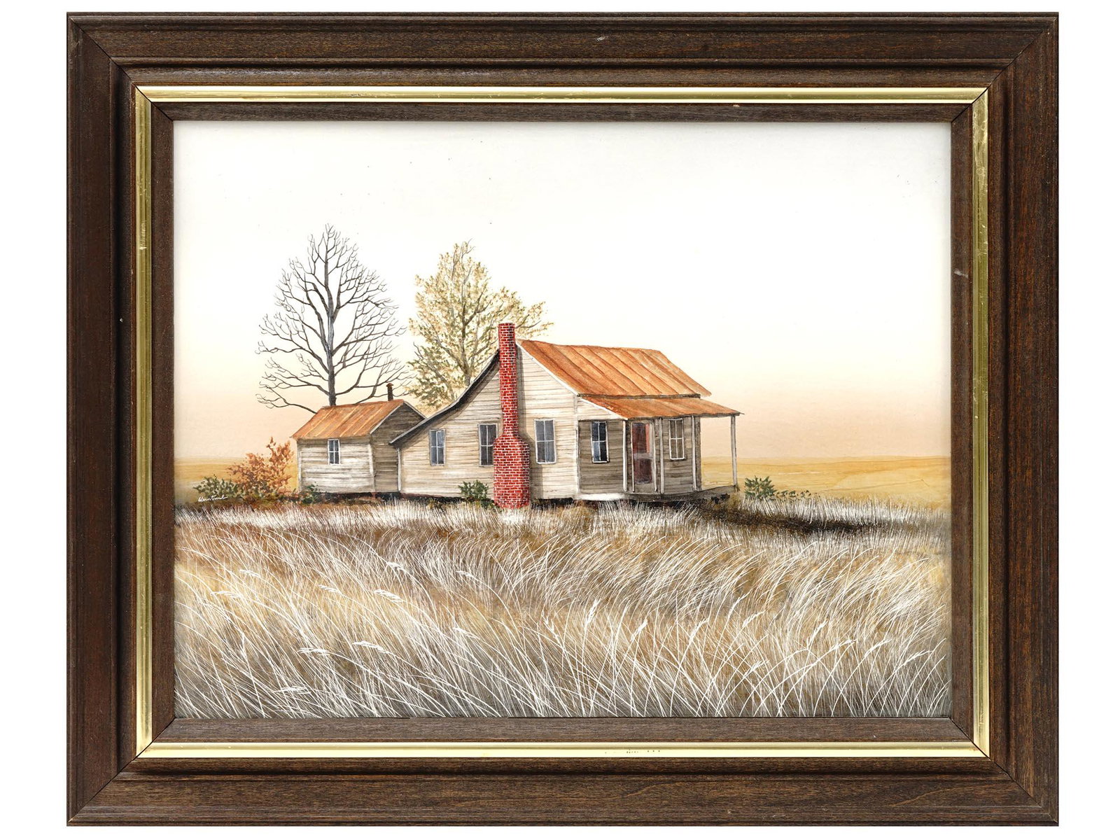 AMERICAN WATERCOLOR PAINTING BY HERBERT WEINTRAUB (1 of 3)