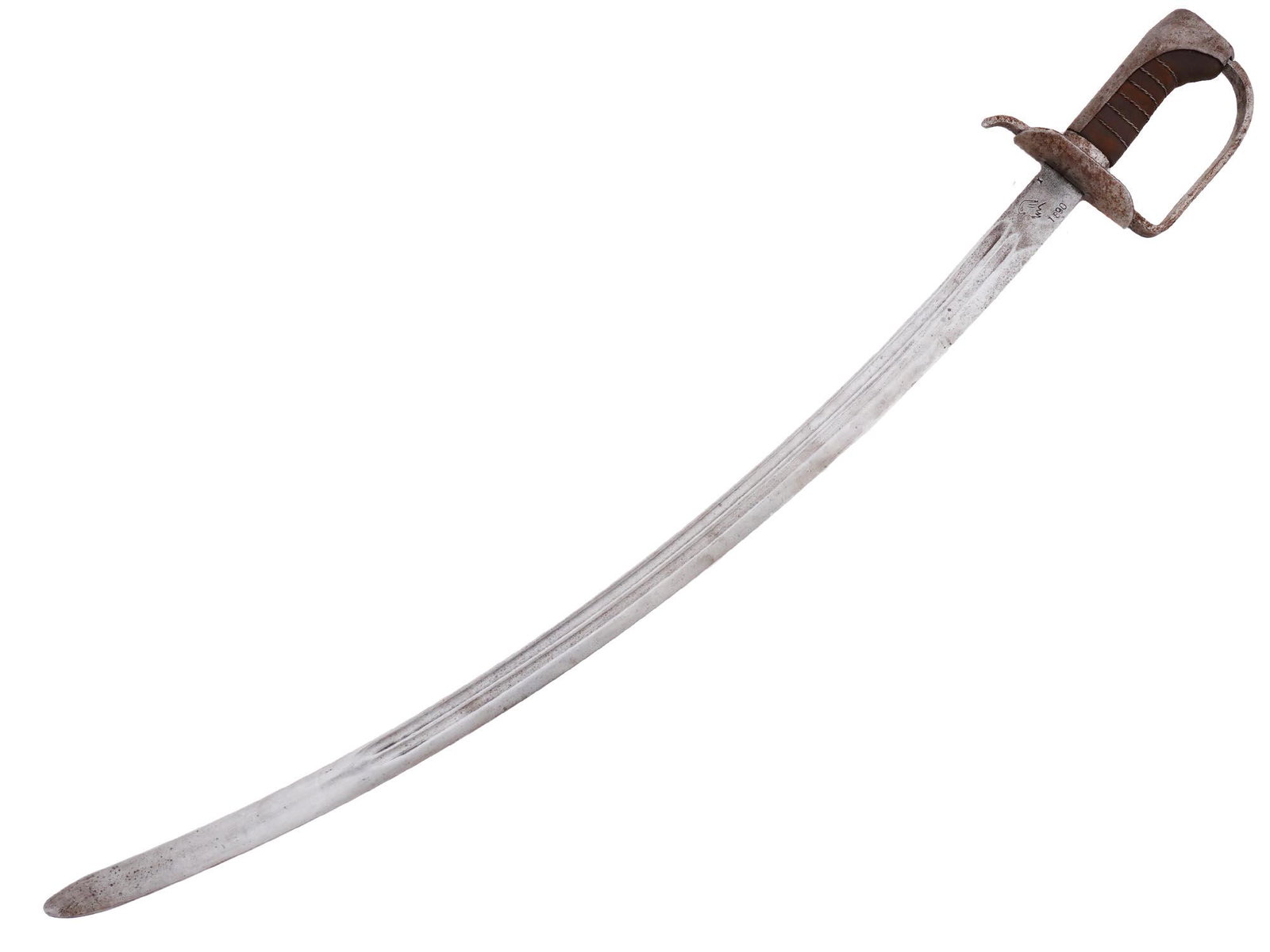 A 19TH CENTURY EUROPEAN ARTILLERY SABER SWORD (1 of 5)