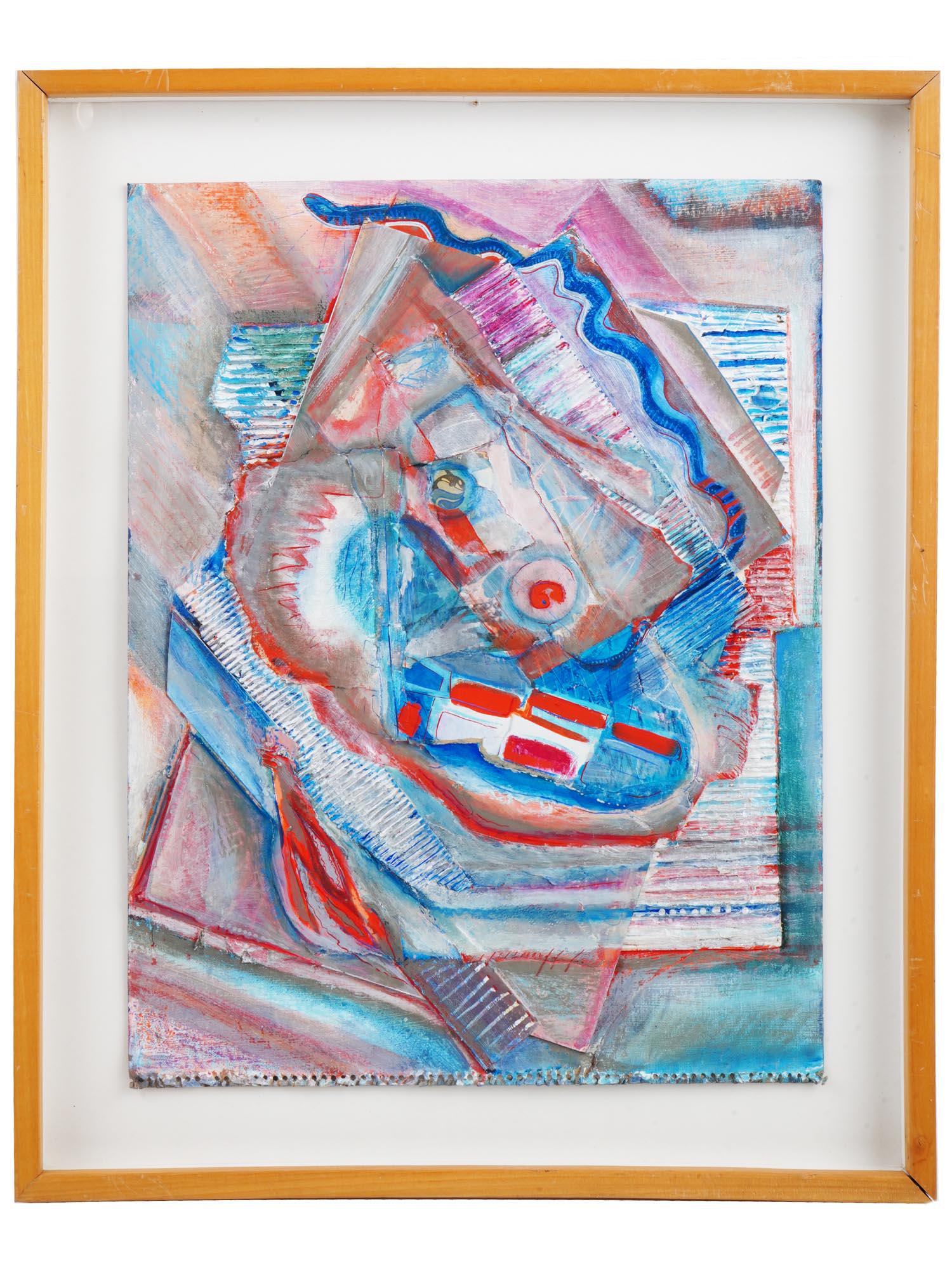 MIXED MEDIA COLLAGE PAINTING BY JEANNE JANSON (1 of 5)