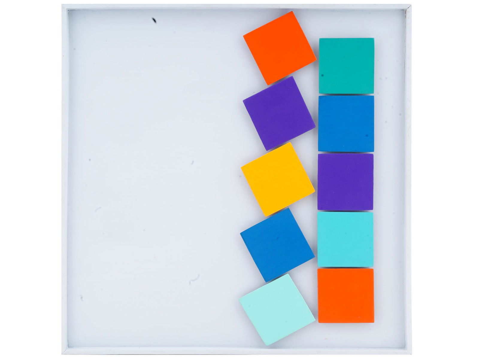 HENRYK STAZEWSKI ACRYLIC ON WOOD RELIEF PAINTING (1 of 8)