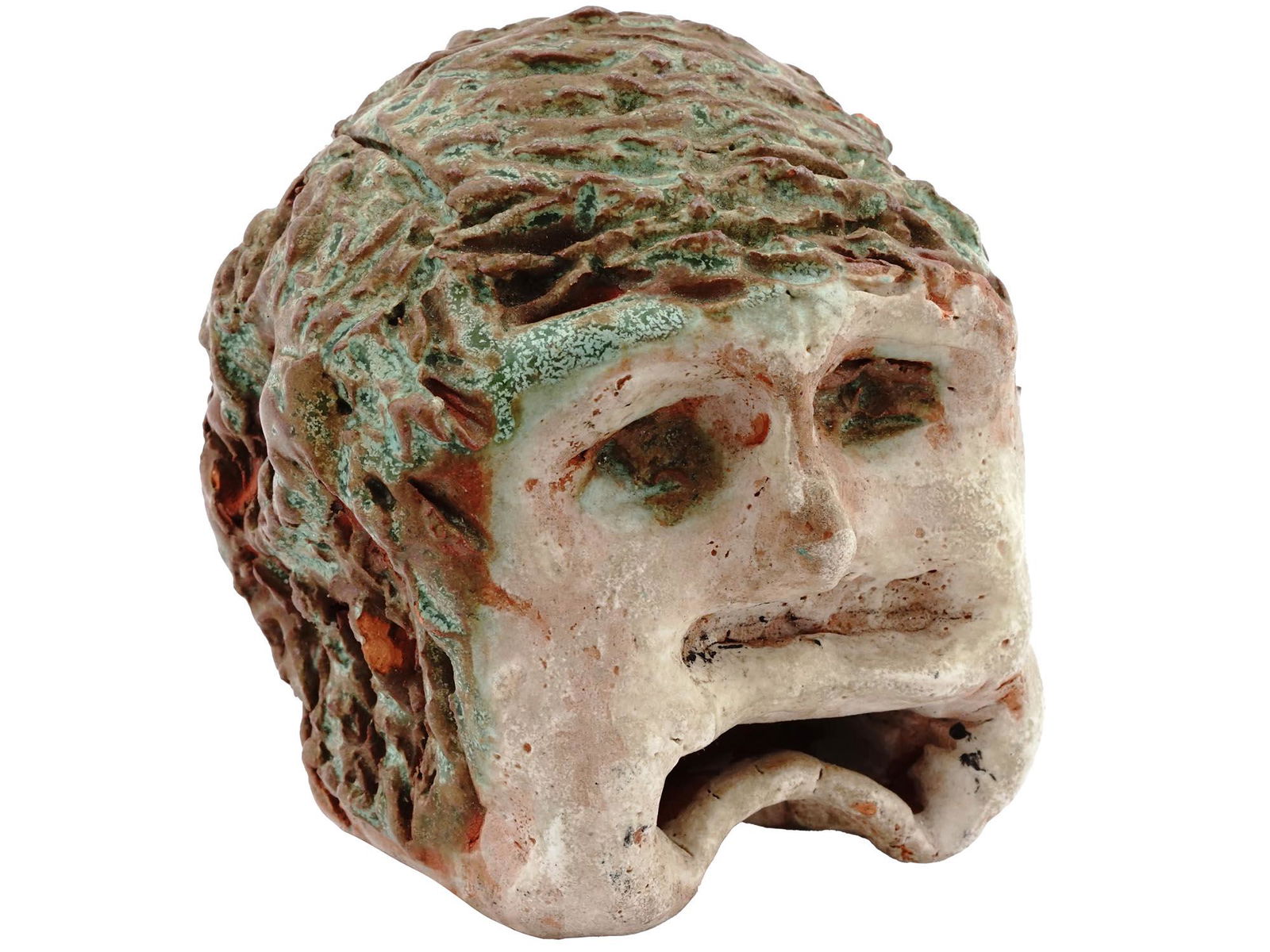 PARCO DEI MOSTRI GLAZED POTTERY HEAD FIGURE ART (1 of 7)