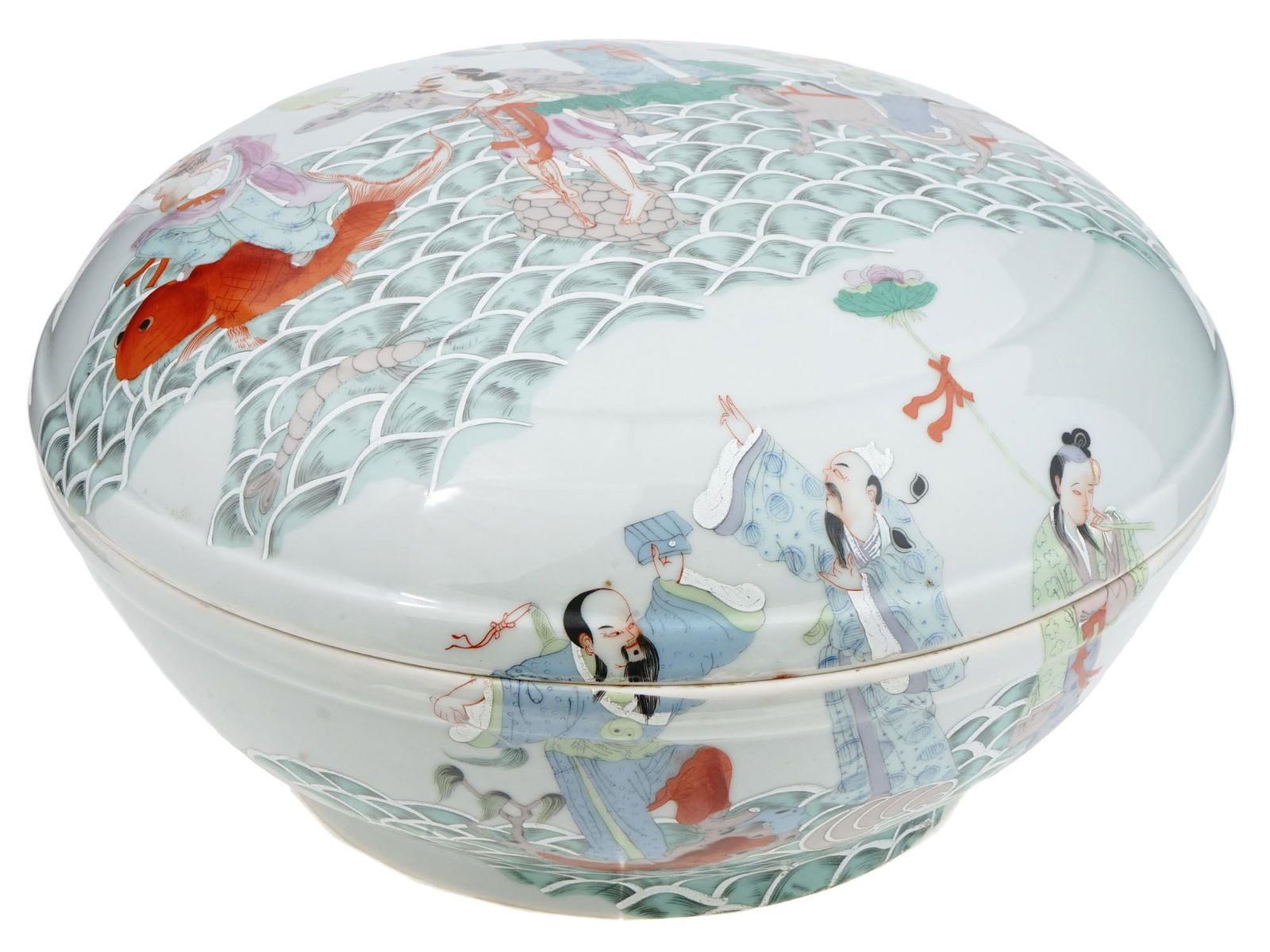 ANTIQUE CHINESE ENAMELED CALLIGRAPHY PORCELAIN BOWL (1 of 9)