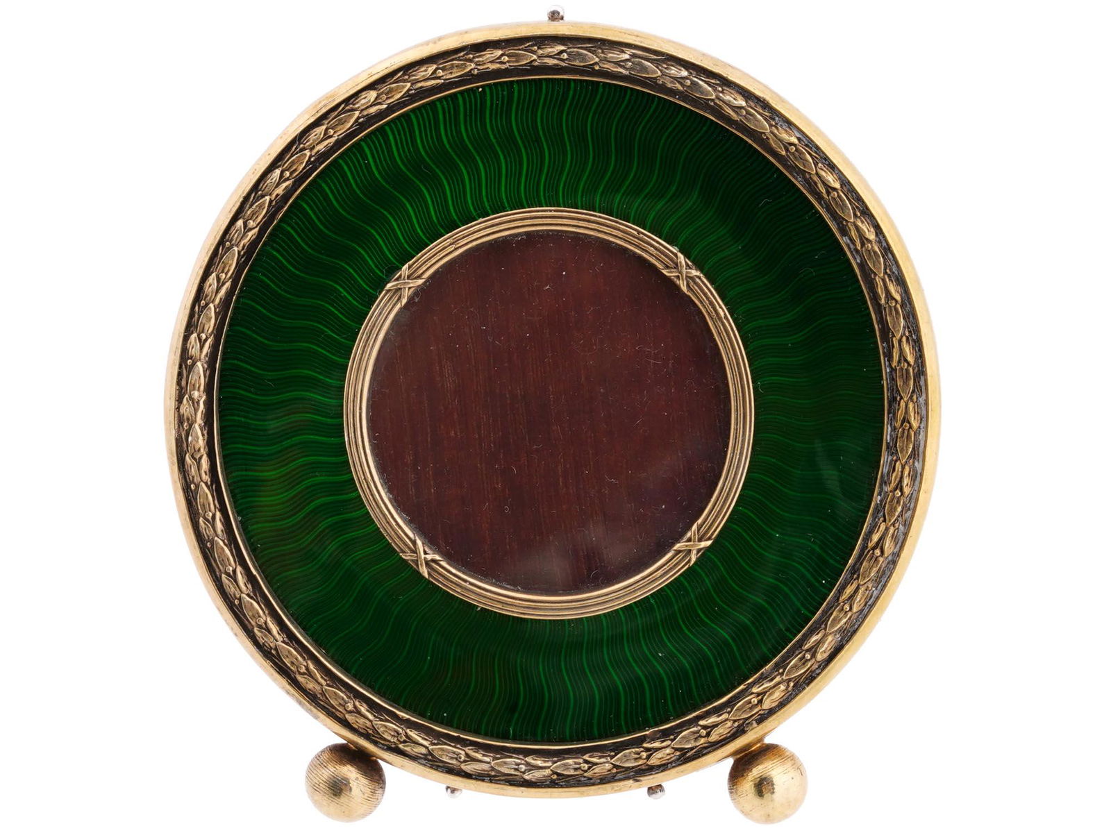 RUSSIAN SILVER AND GUILLOCHE ENAMEL PICTURE FRAME (1 of 4)