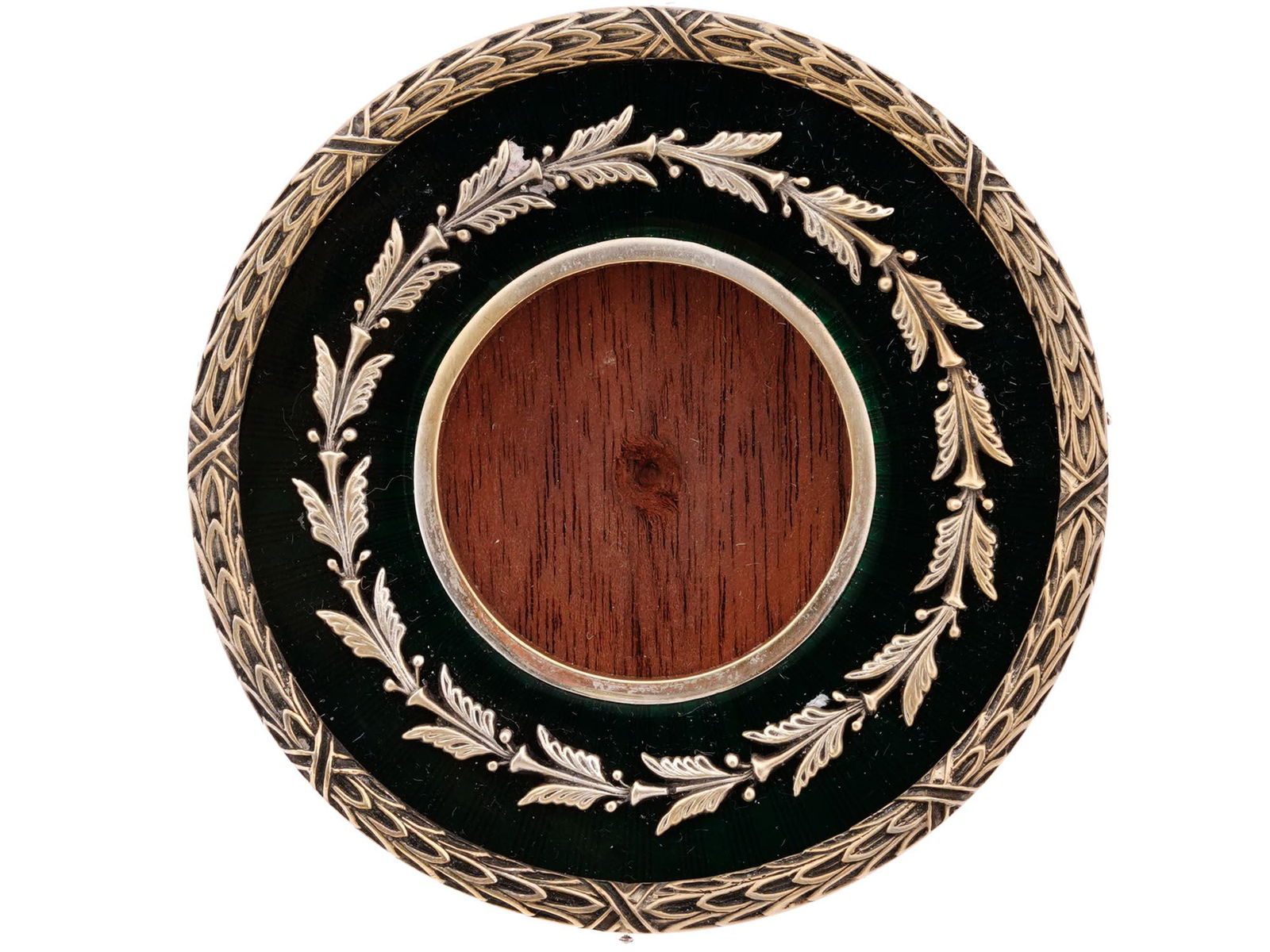 RUSSIAN SILVER AND GUILLOCHE ENAMEL PICTURE FRAME (1 of 5)