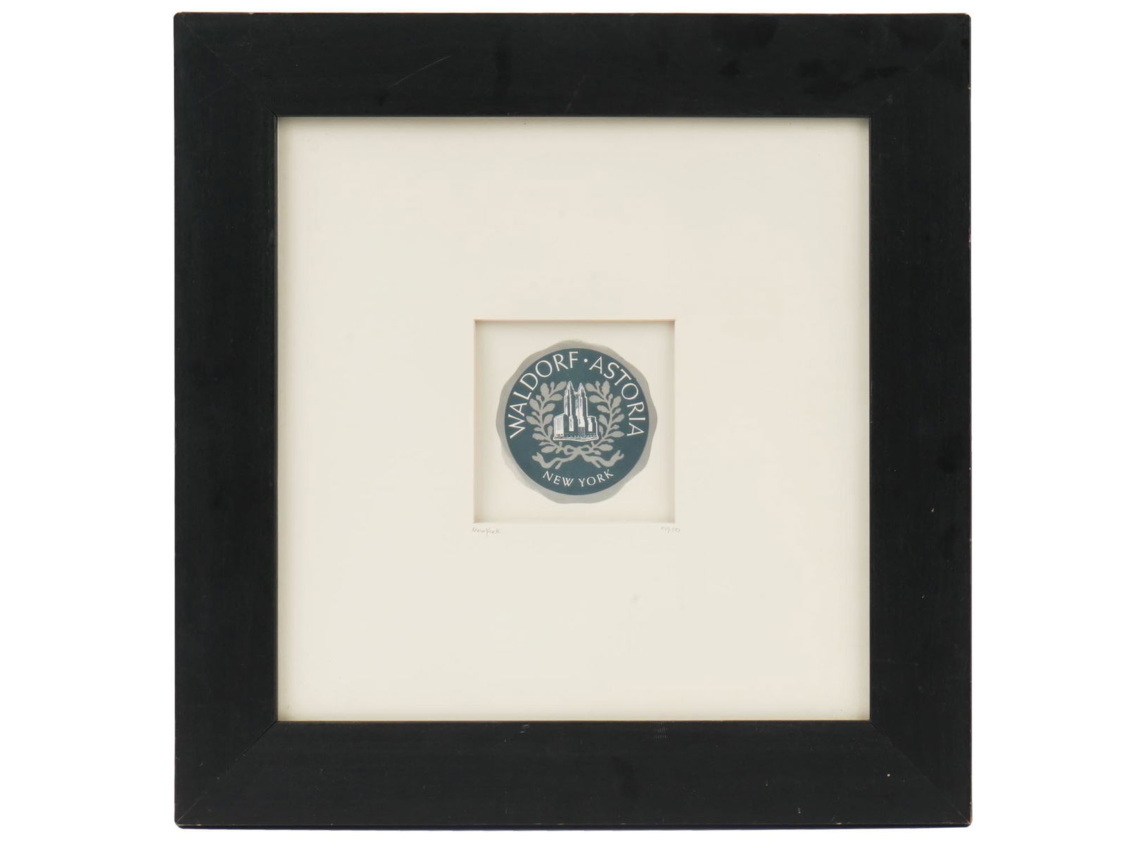 MID CENTURY WALDORF ASTORIA NEW YORK HOTEL LABEL (1 of 6)