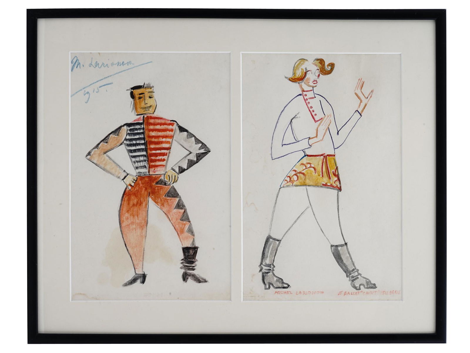 RUSSIAN BALLET DESIGN PAINTING BY MIKHAIL LARIONOV (1 of 7)