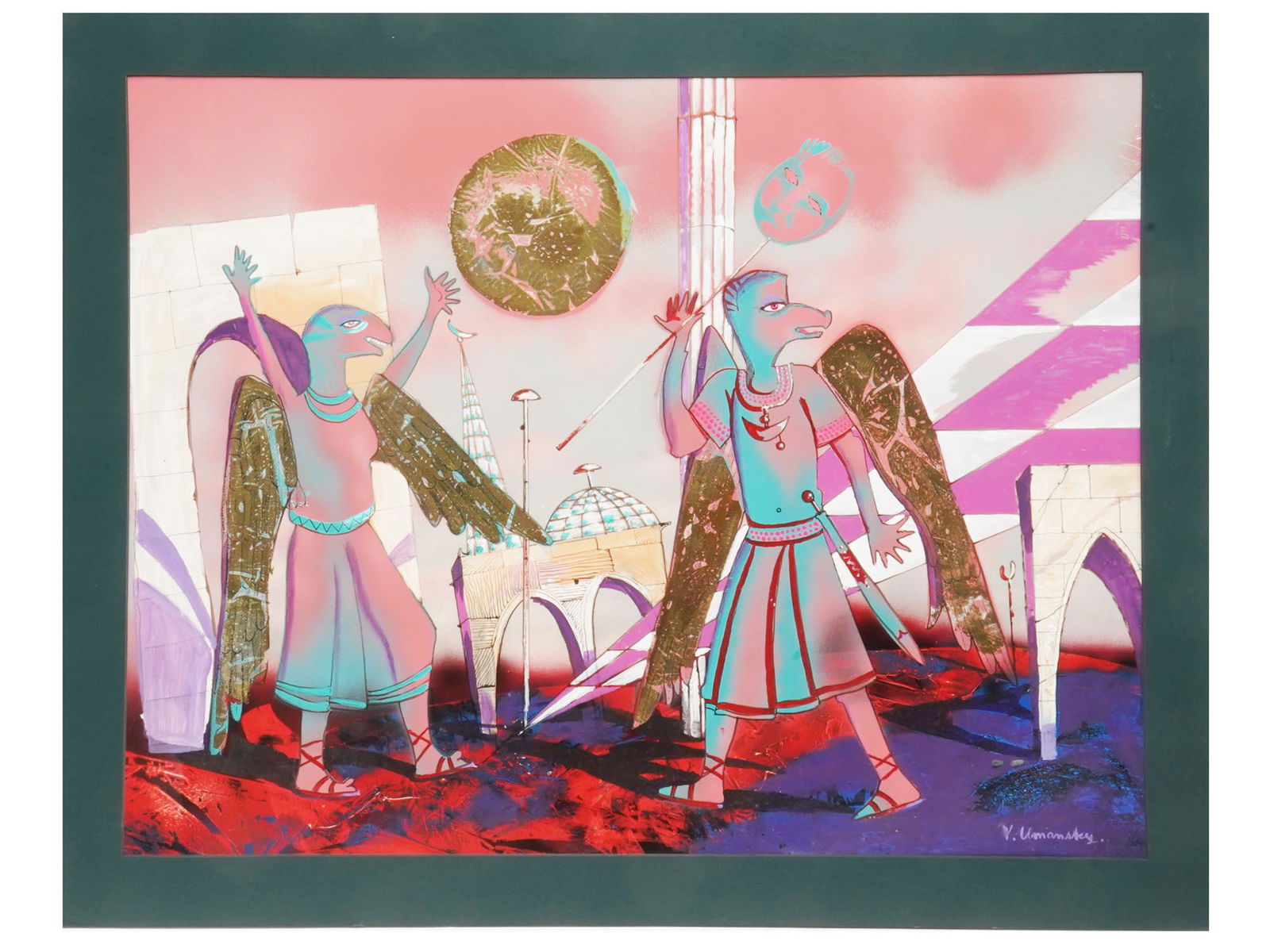 RUSSIAN PAINTING SOMEWHERE FAR AWAY BY V. UMANSKI (1 of 5)