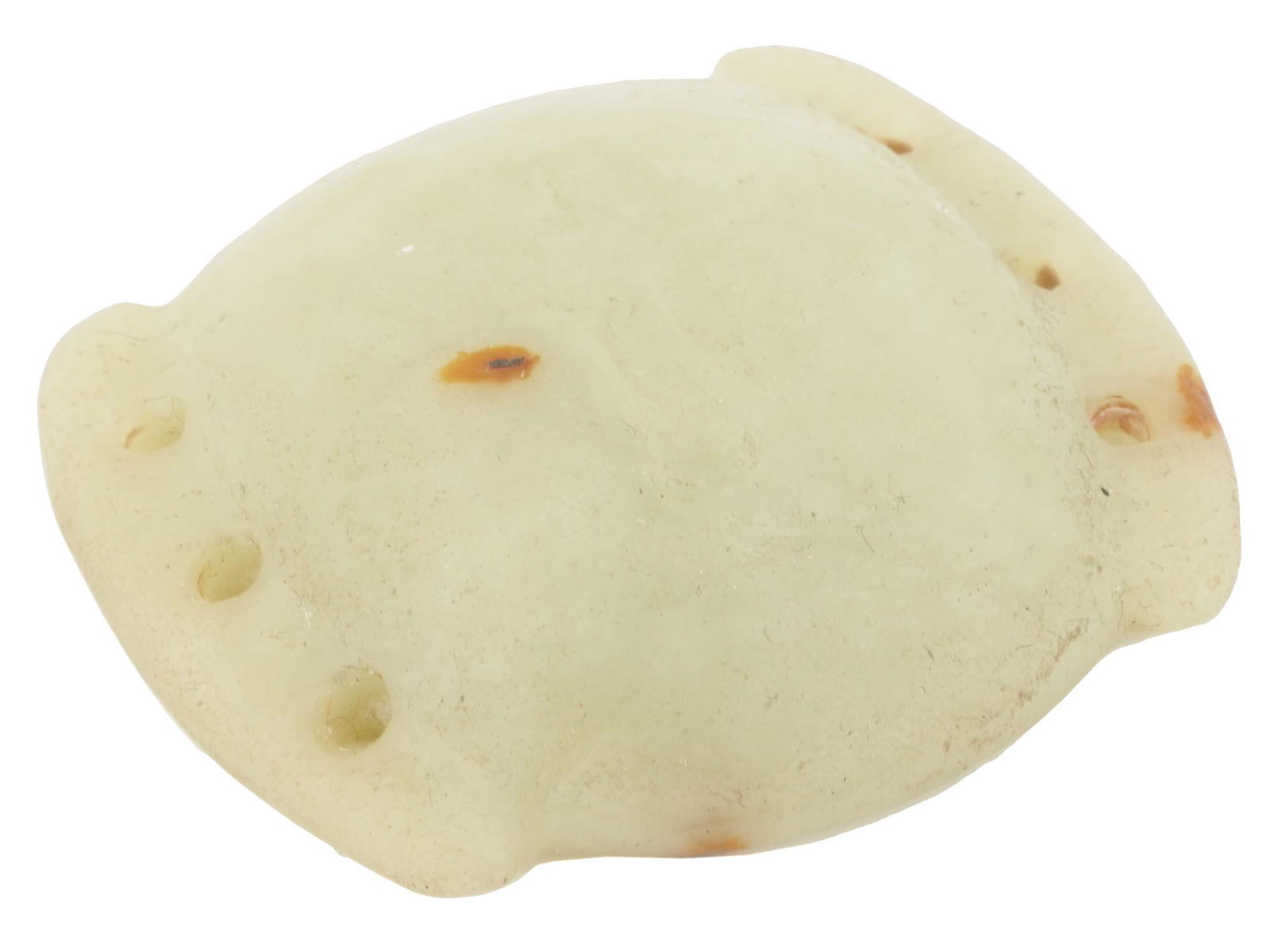 CHINESE HAND CARVED JADE MASK MOTIF BELT BUCKLE (1 of 3)