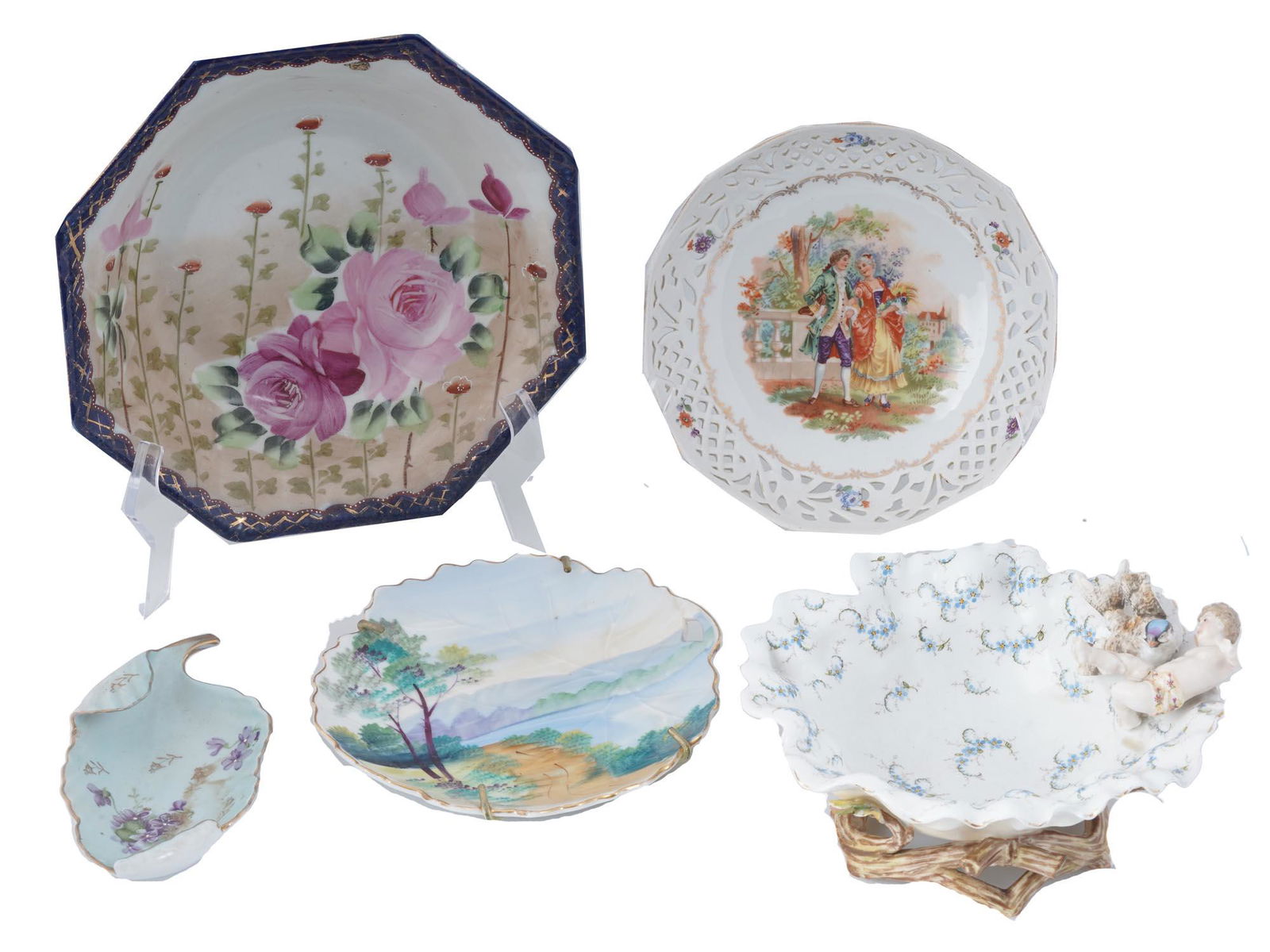 VINTAGE COLLECTION OF PORCELAIN BOWLS AND PLATES (1 of 12)