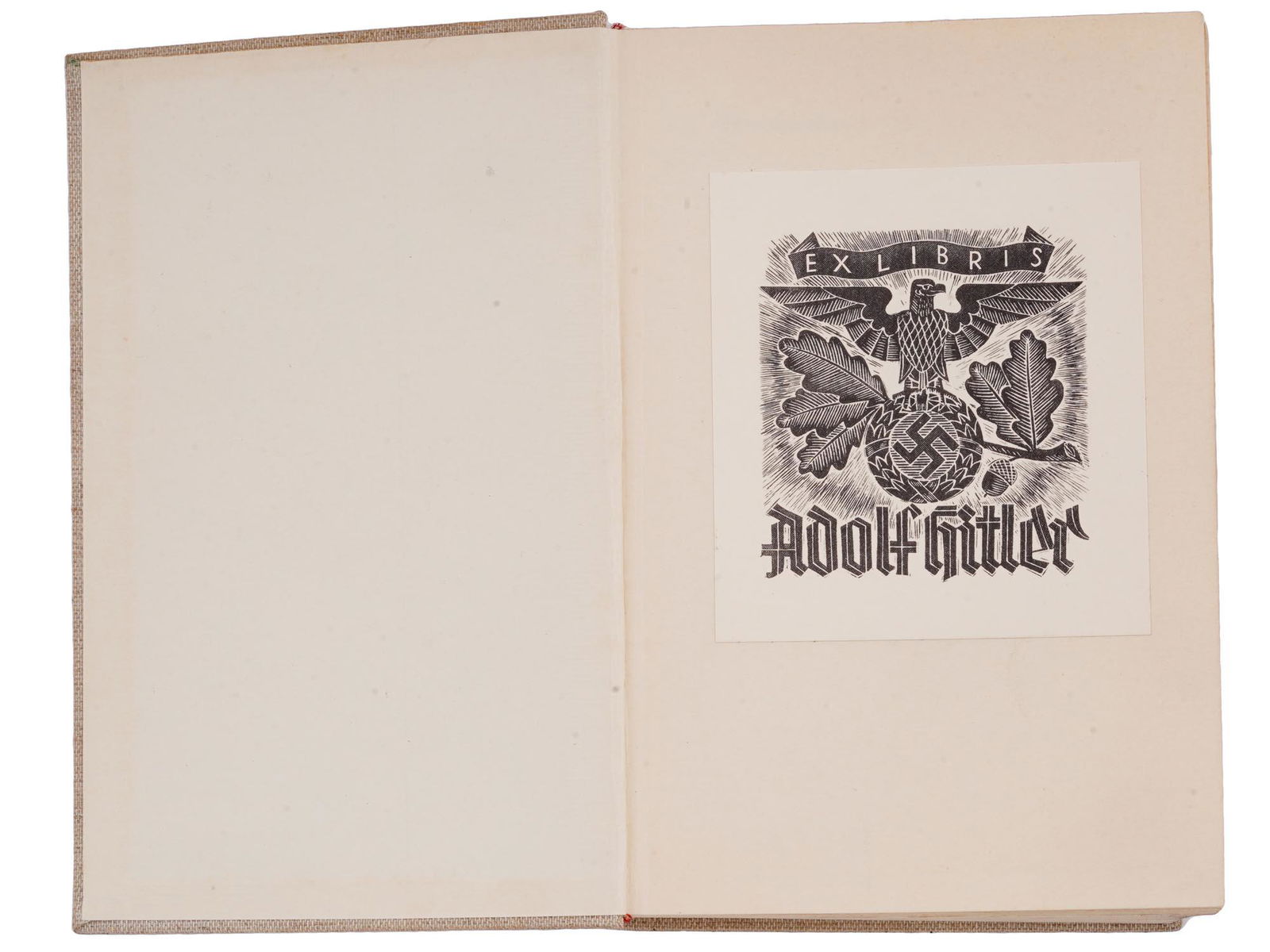 BOOK FROM THE PERSONAL LIBRARY OF ADOLF HITLER: A Nazi book in German titled Opfergang bei Luck, or Sacrifice at Luck translated in English, by Otto Gallian. About the heroic struggle of the German Austrians in the army of the rotten Danube monarch