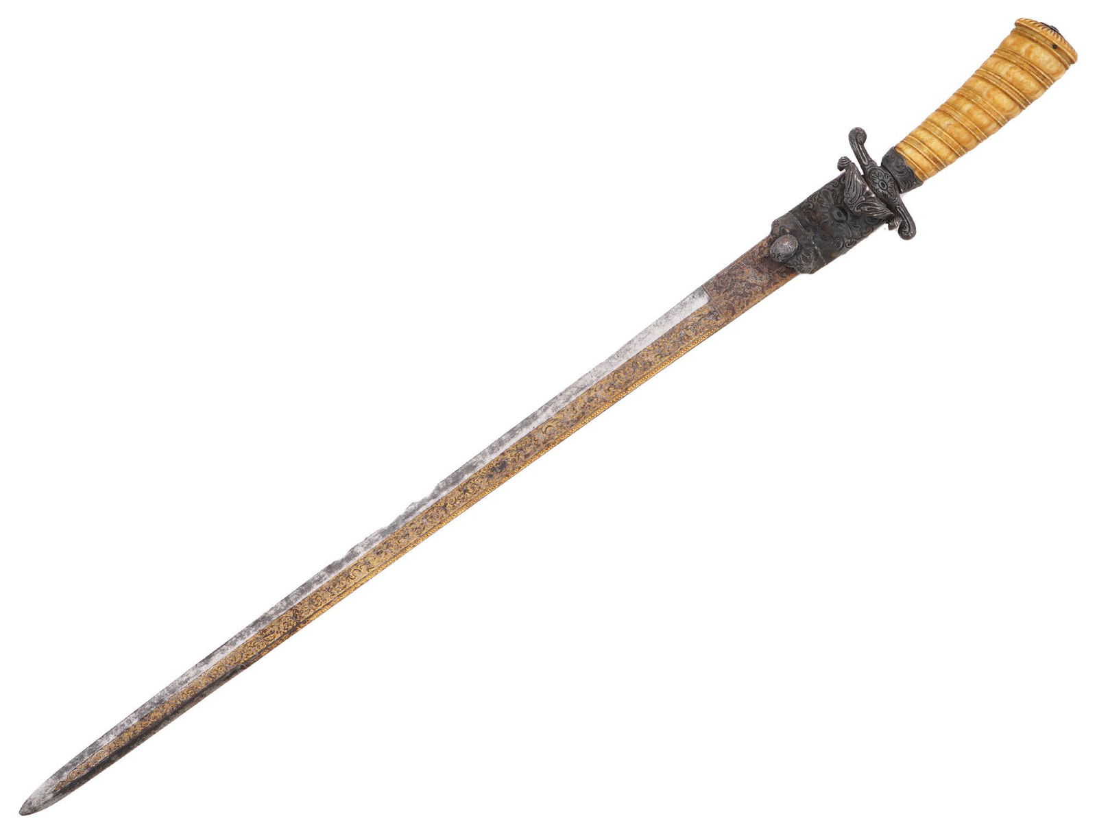 ANTIQUE 19TH CENTURY GERMAN HUNTING SWORD (1 of 6)